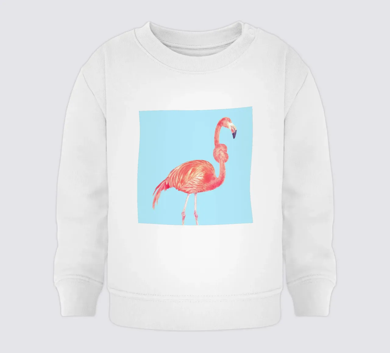 Flamingo with a Big Problem felpa neonato da suckertom