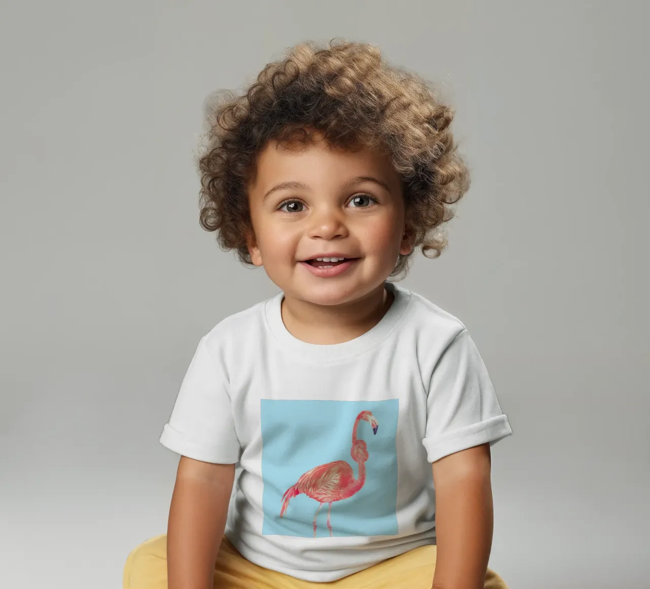 Flamingo with a Big Problem Baby T-Shirt von suckertom