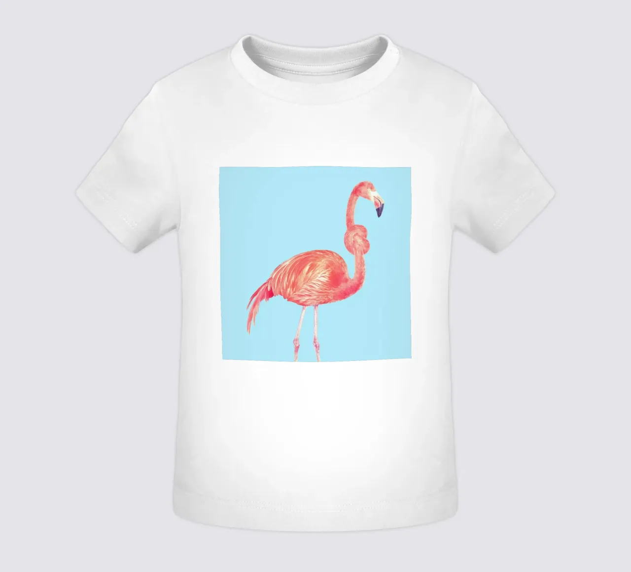 Flamingo with a Big Problem baby t-shirt van suckertom