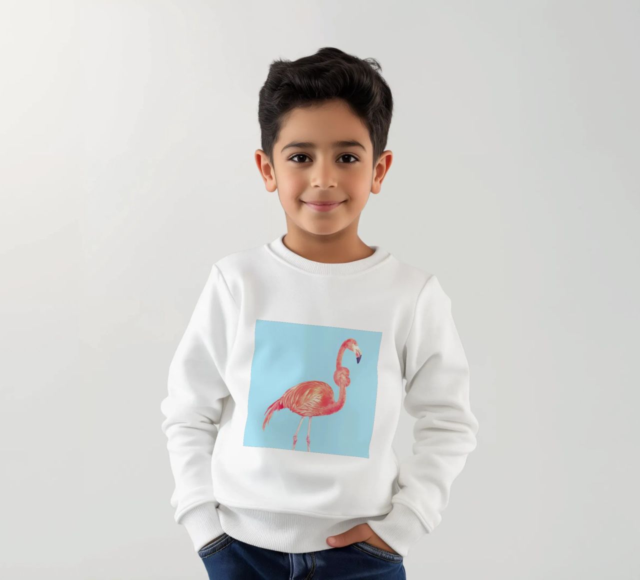Flamingo with a Big Problem felpa bambino da suckertom