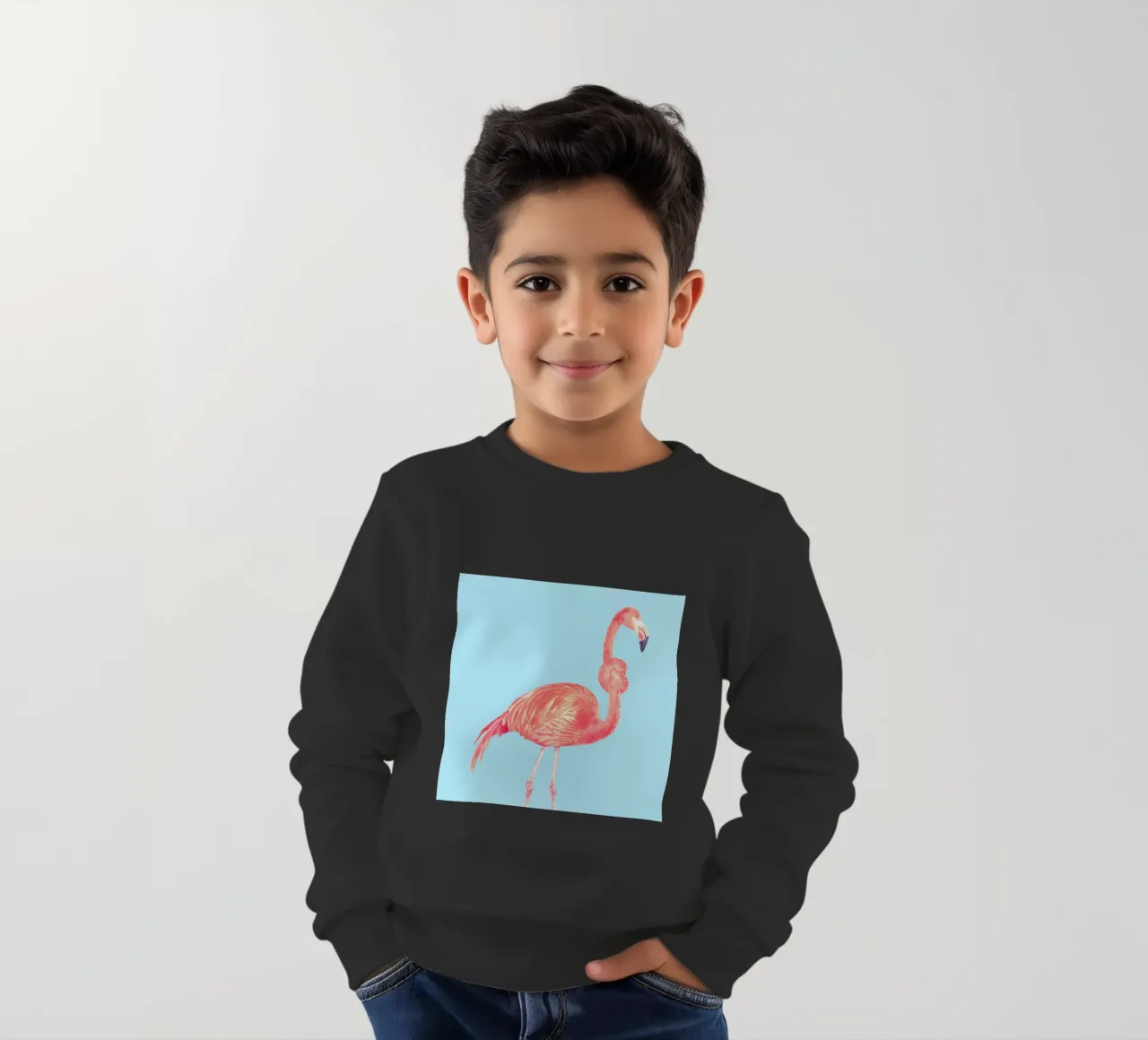 Flamingo with a Big Problem felpa bambino da suckertom