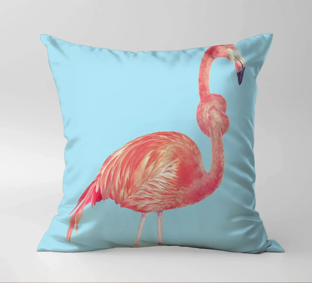 Flamingo with a Big Problem cuscino da suckertom