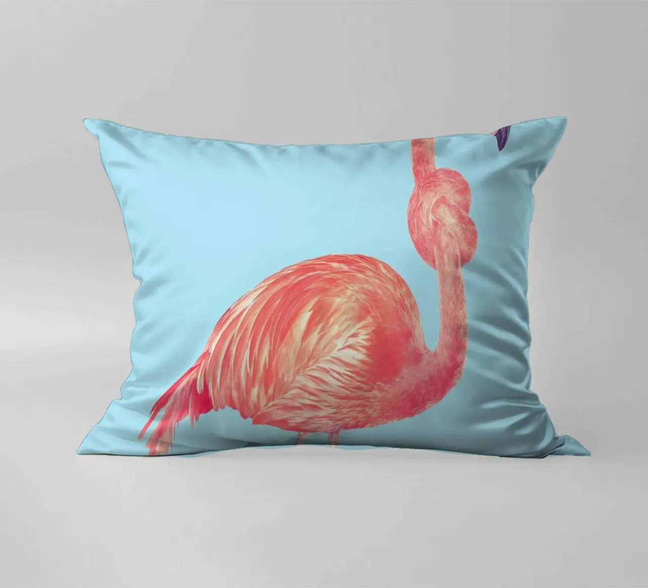 Flamingo with a Big Problem cuscino da suckertom