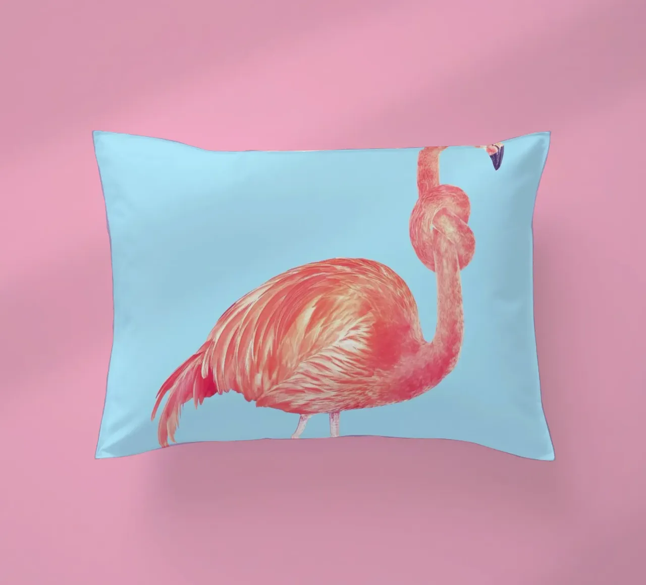 Flamingo with a Big Problem cuscino da suckertom