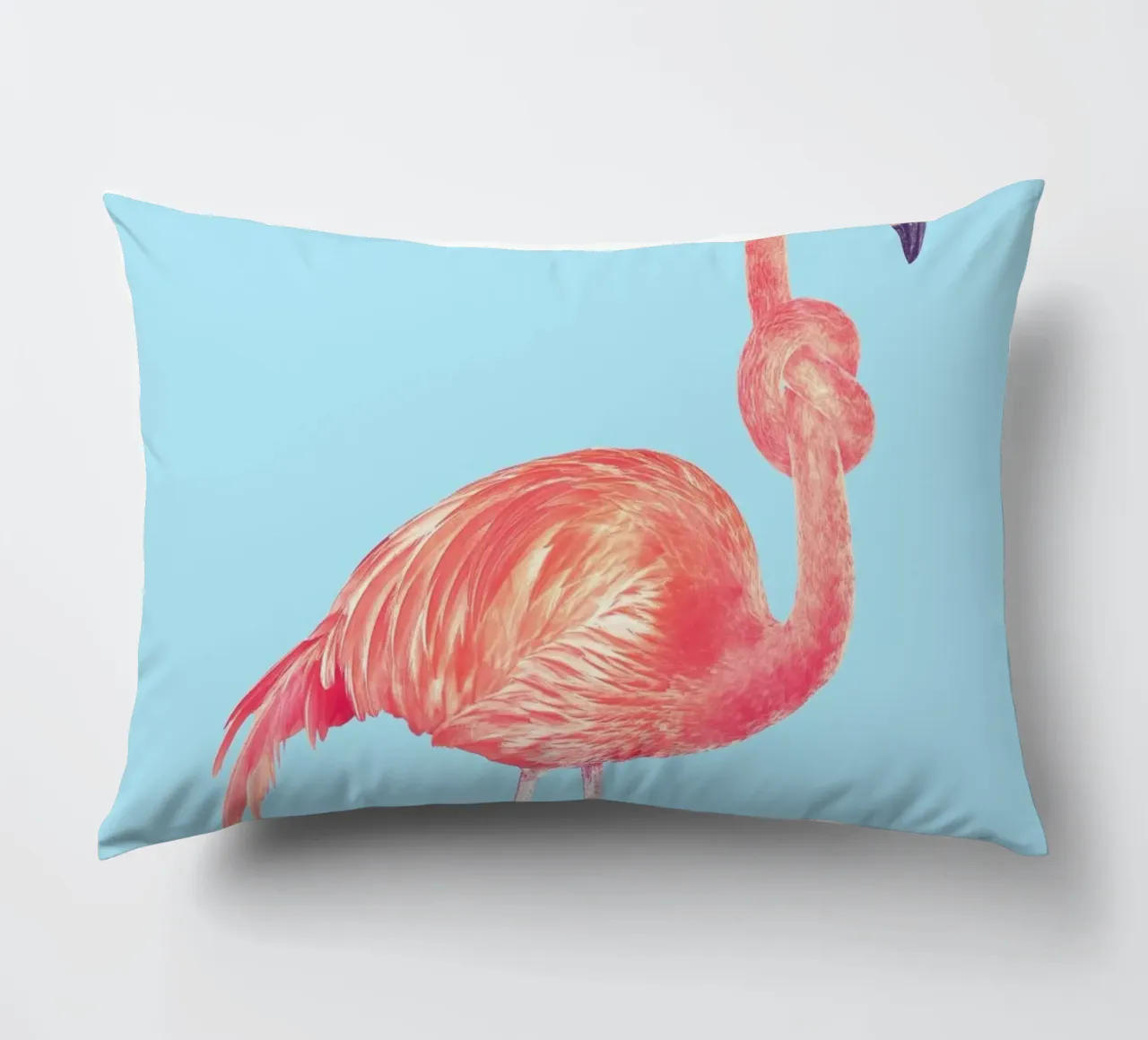 Flamingo with a Big Problem cuscino da suckertom