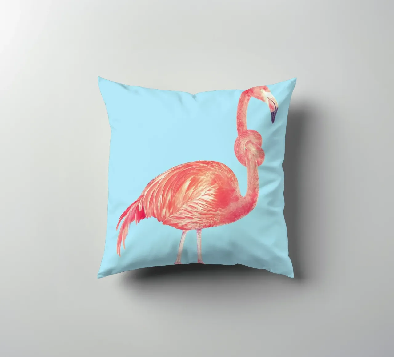 Flamingo with a Big Problem cuscino da suckertom