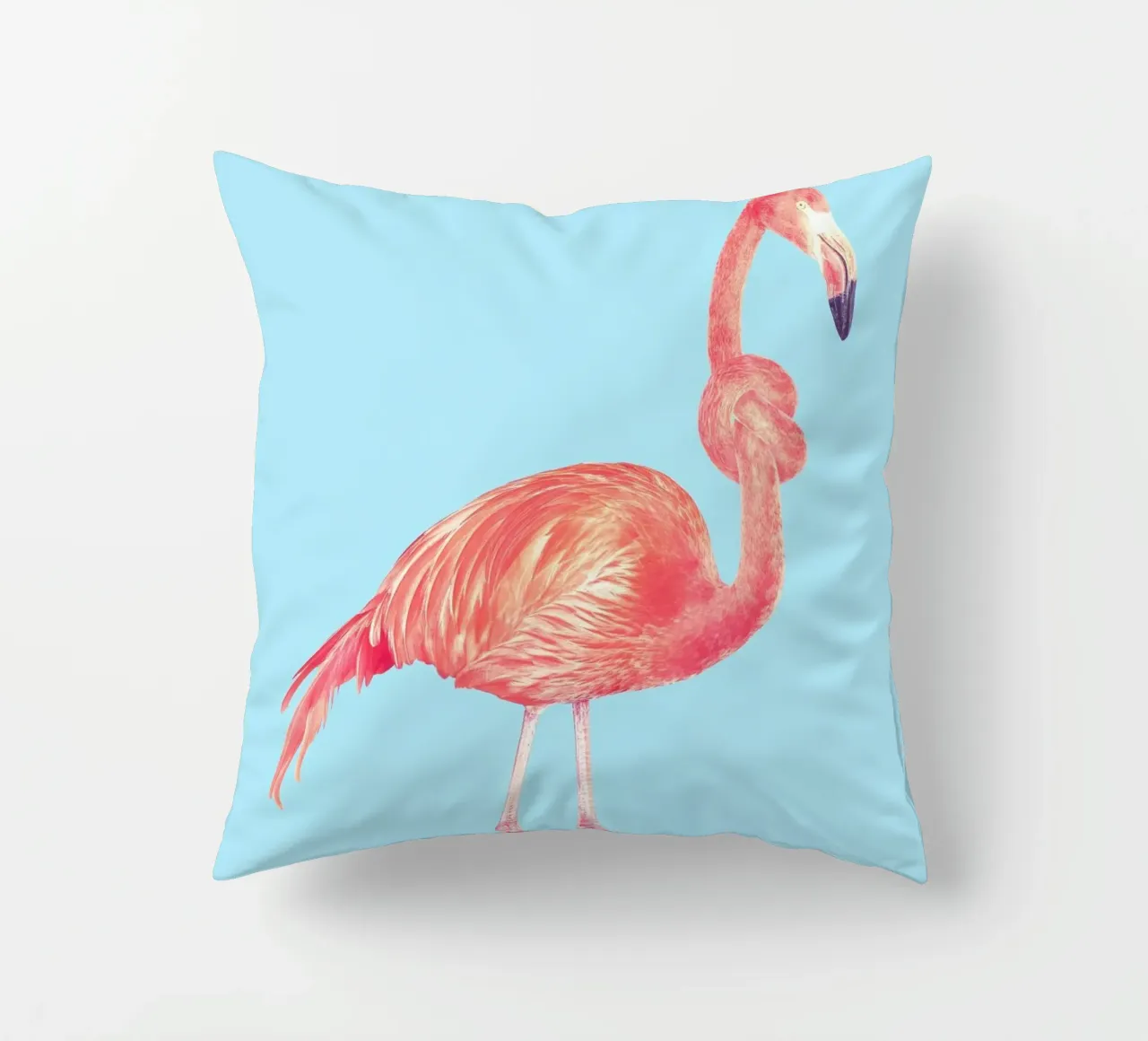 Flamingo with a Big Problem cuscino da suckertom