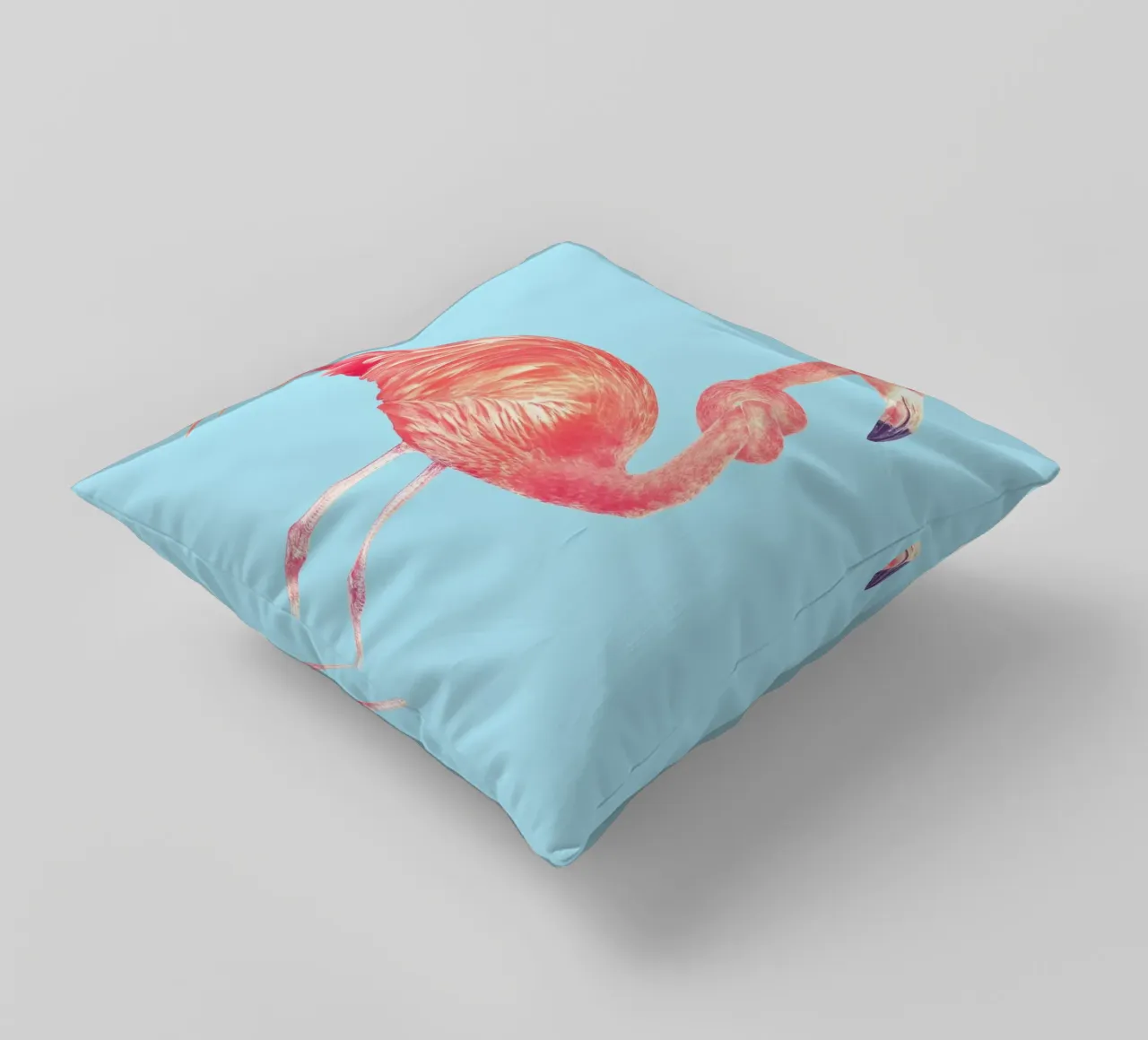 Flamingo with a Big Problem cuscino da suckertom