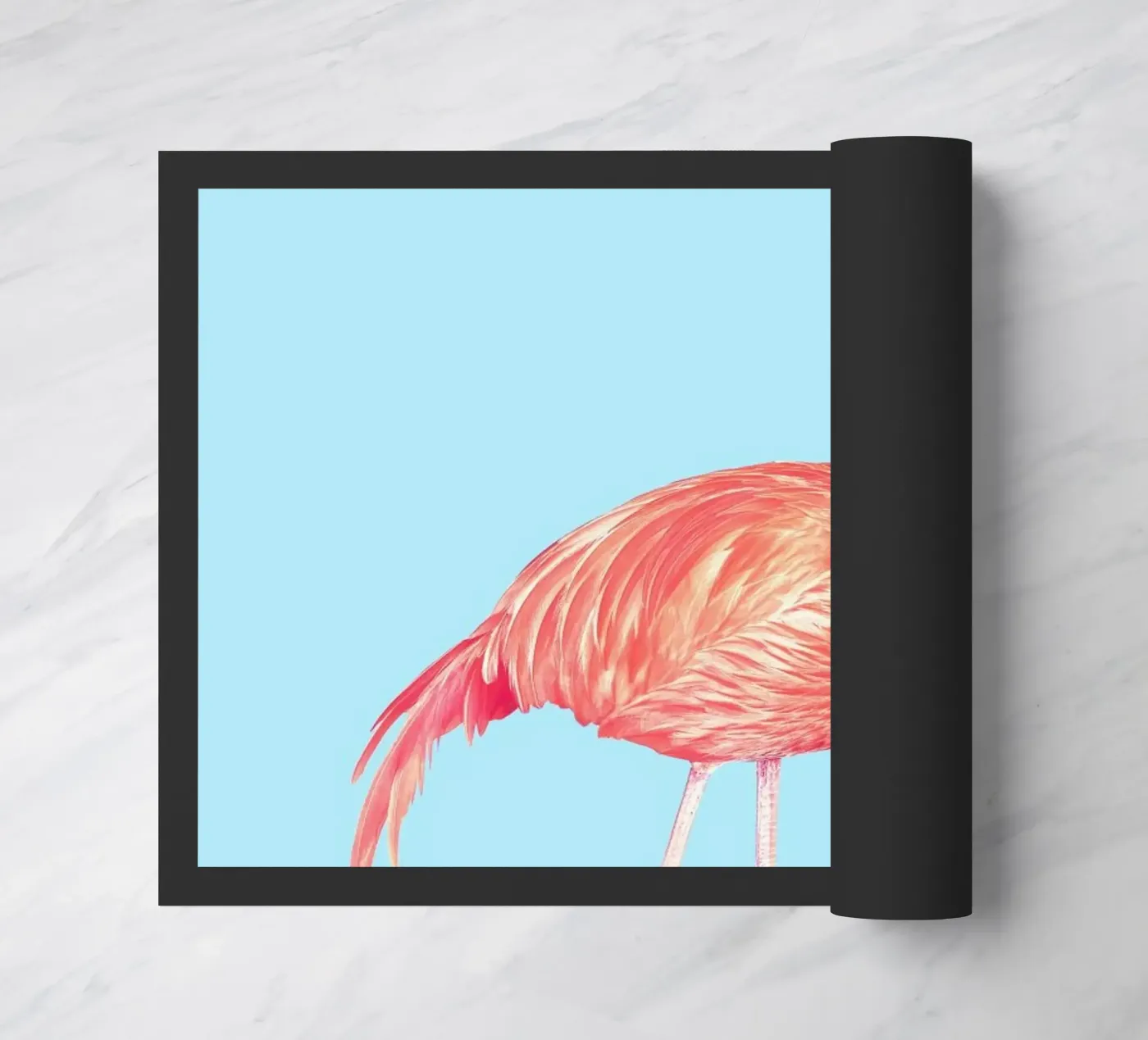 Flamingo with a Big Problem deurmat van suckertom