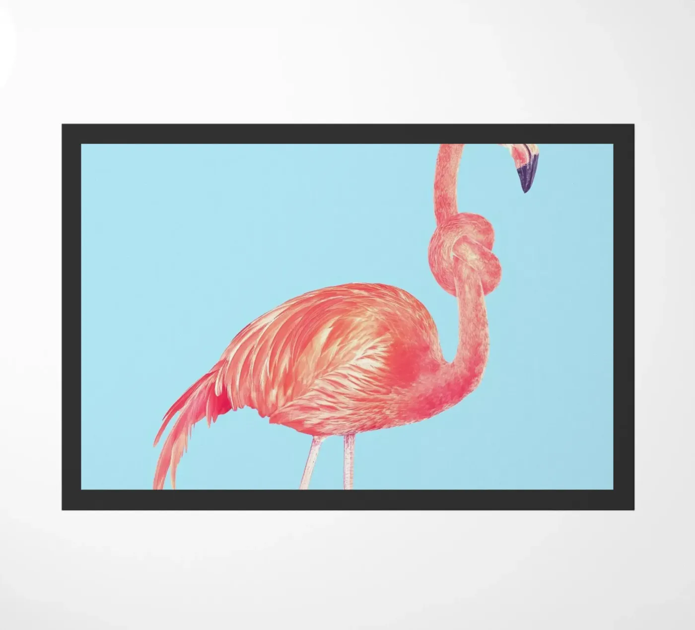 Flamingo with a Big Problem deurmat van suckertom