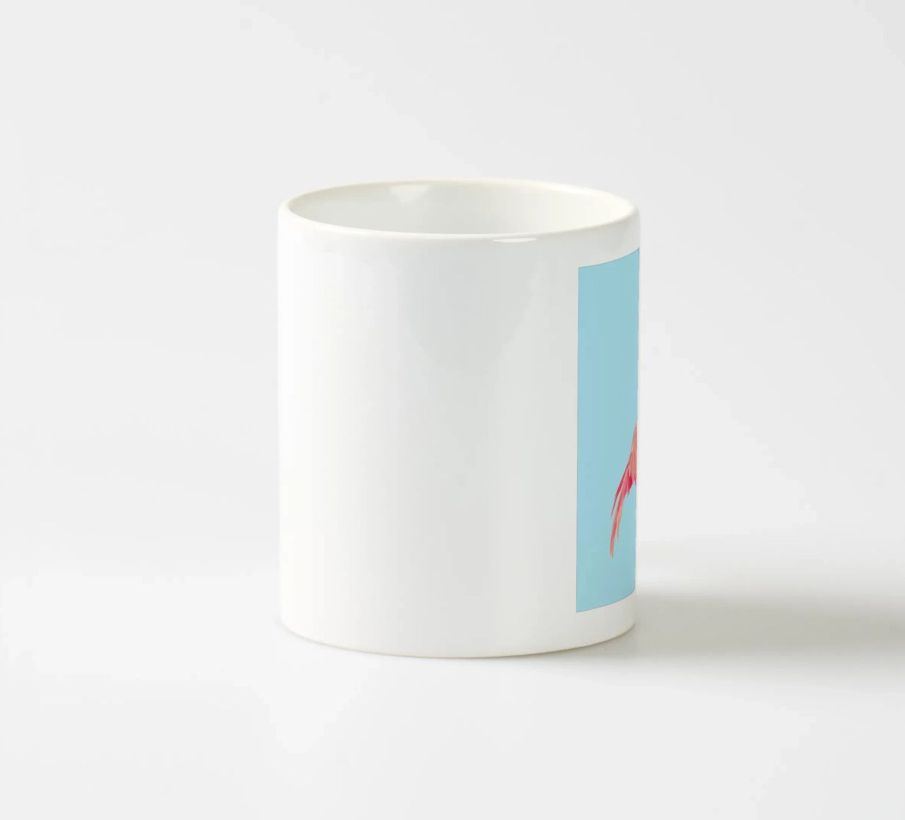 Flamingo with a Big Problem tazza in ceramica da suckertom