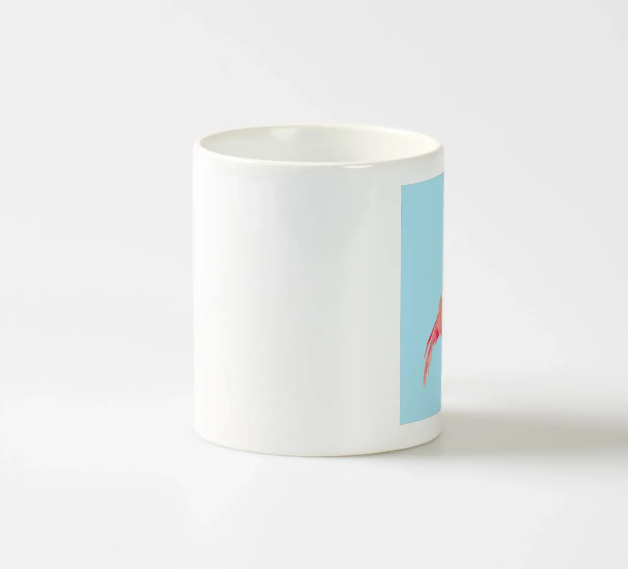 Flamingo with a Big Problem tazza in ceramica da suckertom