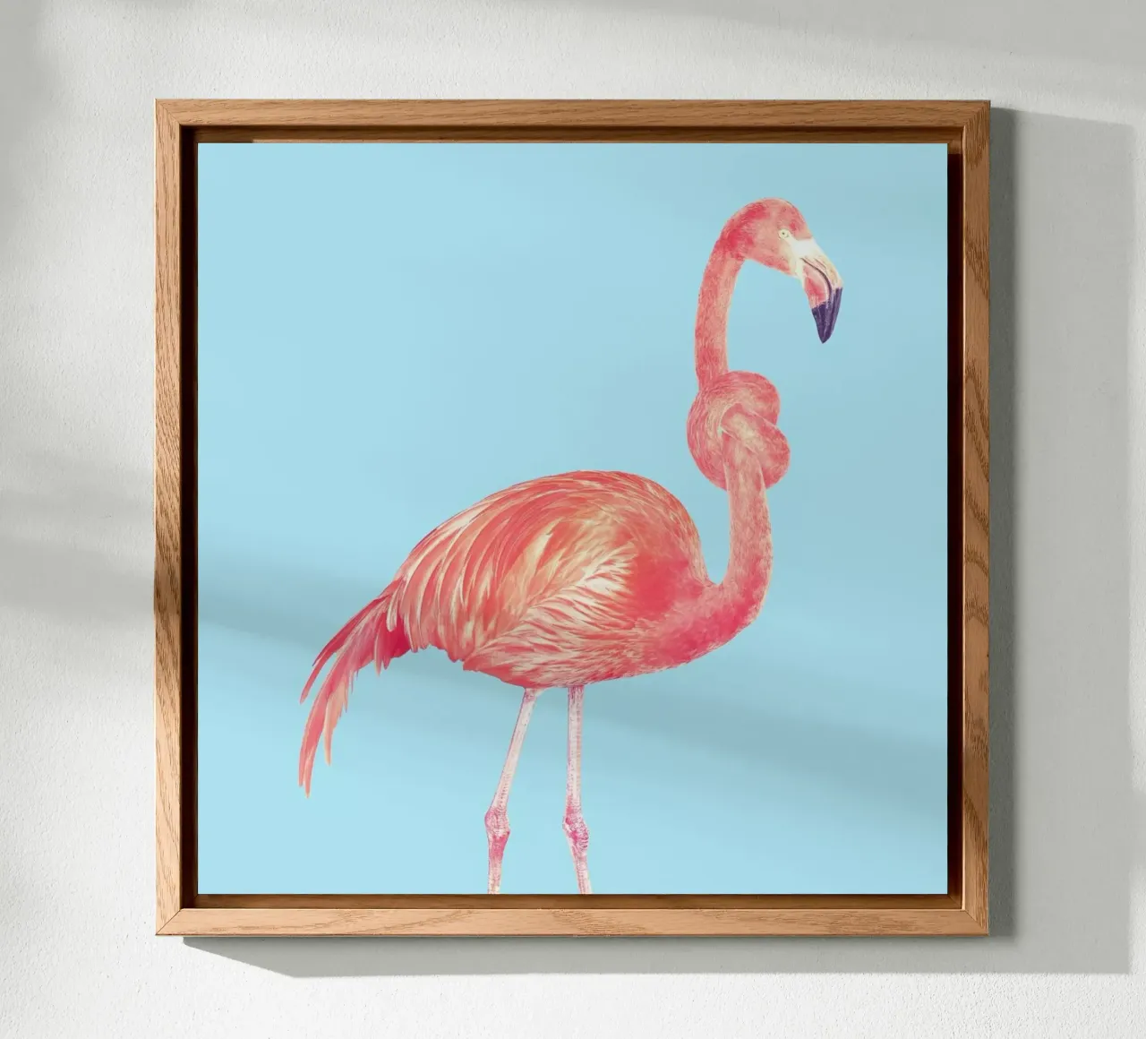 Flamingo with a Big Problem Alu-Dibond von suckertom