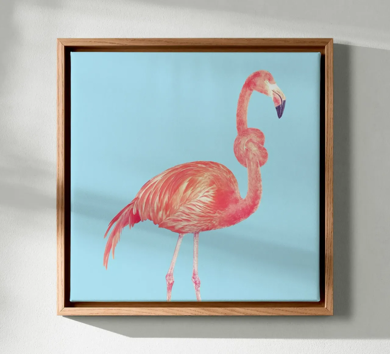 Flamingo with a Big Problem canvas by suckertom