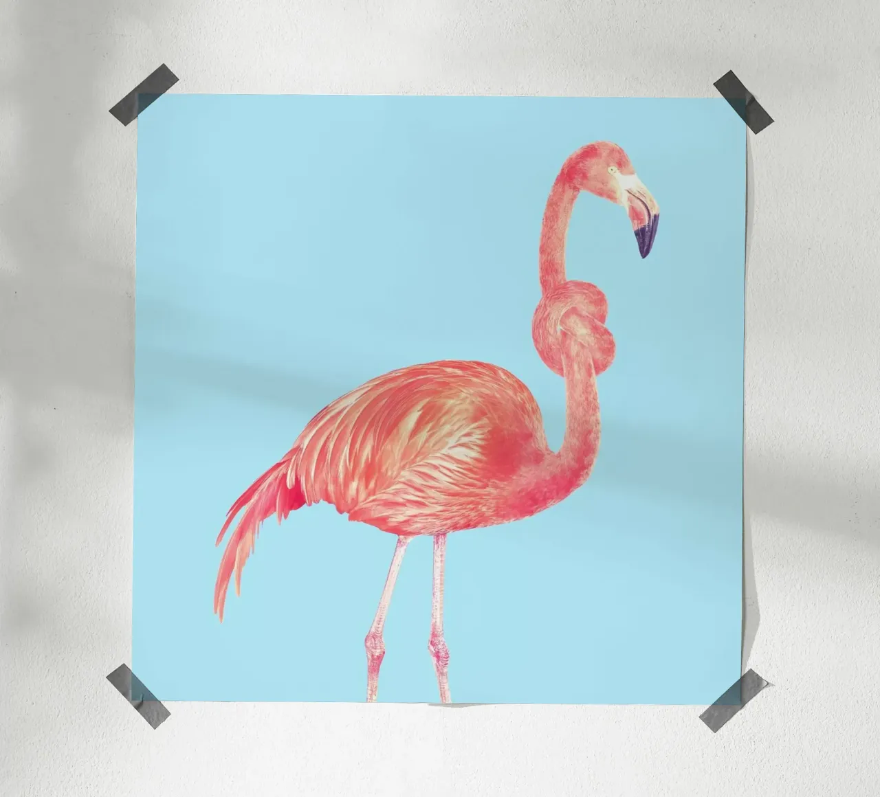 Flamingo with a Big Problem carta hahnemühle da suckertom