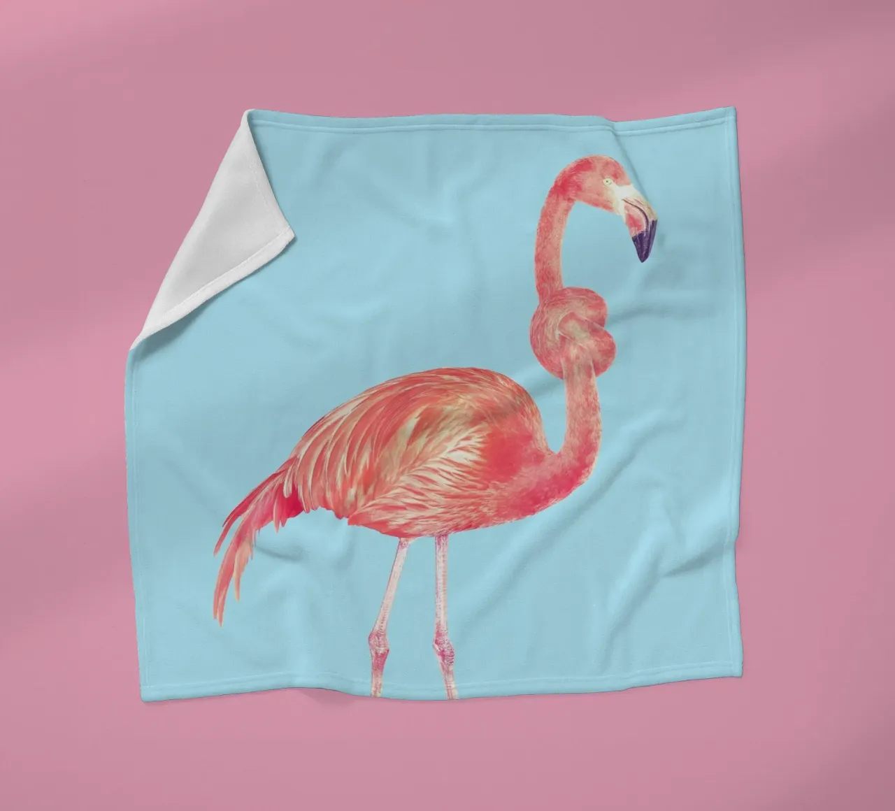 Flamingo with a Big Problem fleecedeken van suckertom