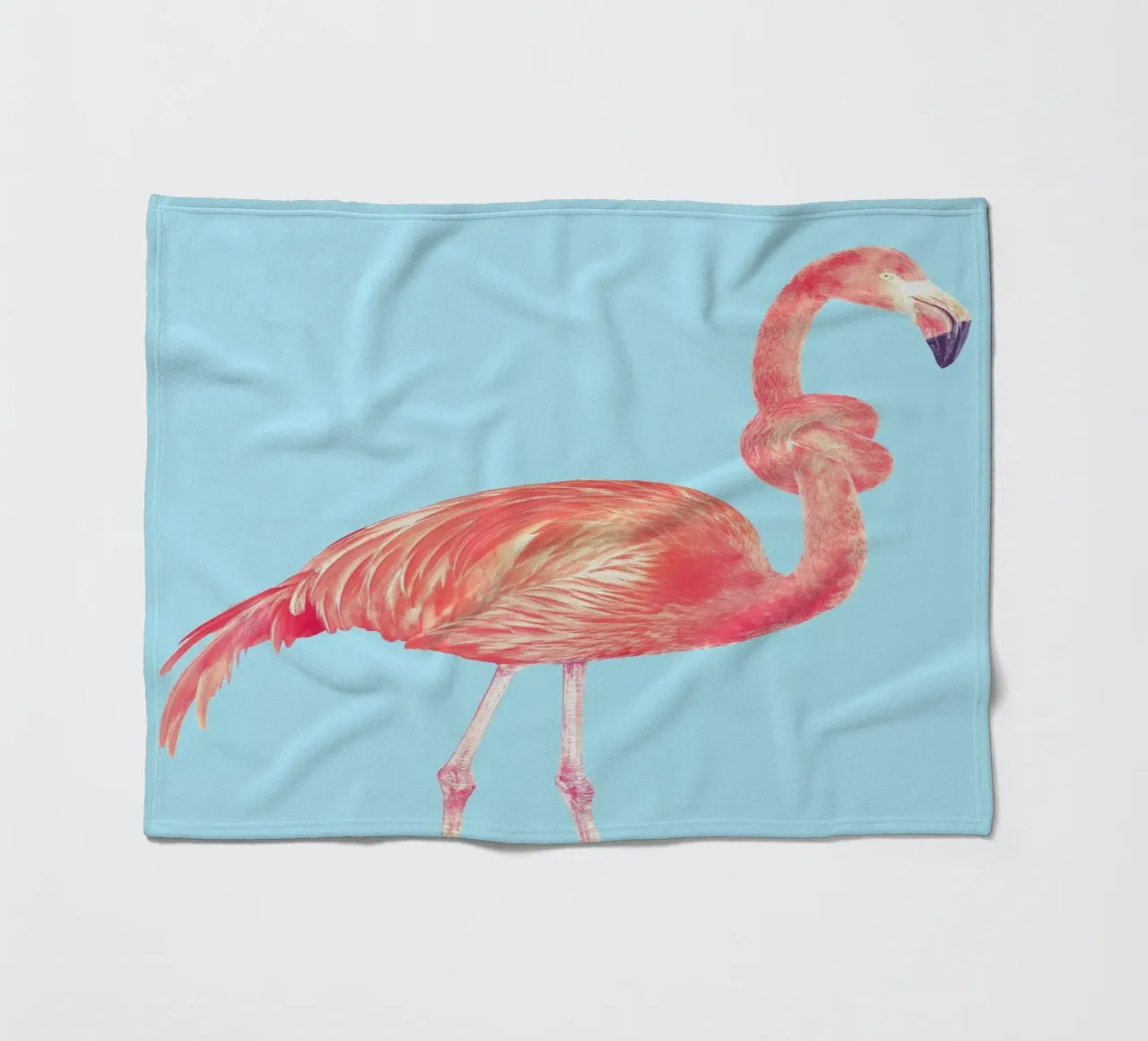 Flamingo with a Big Problem Fleecedecke von suckertom