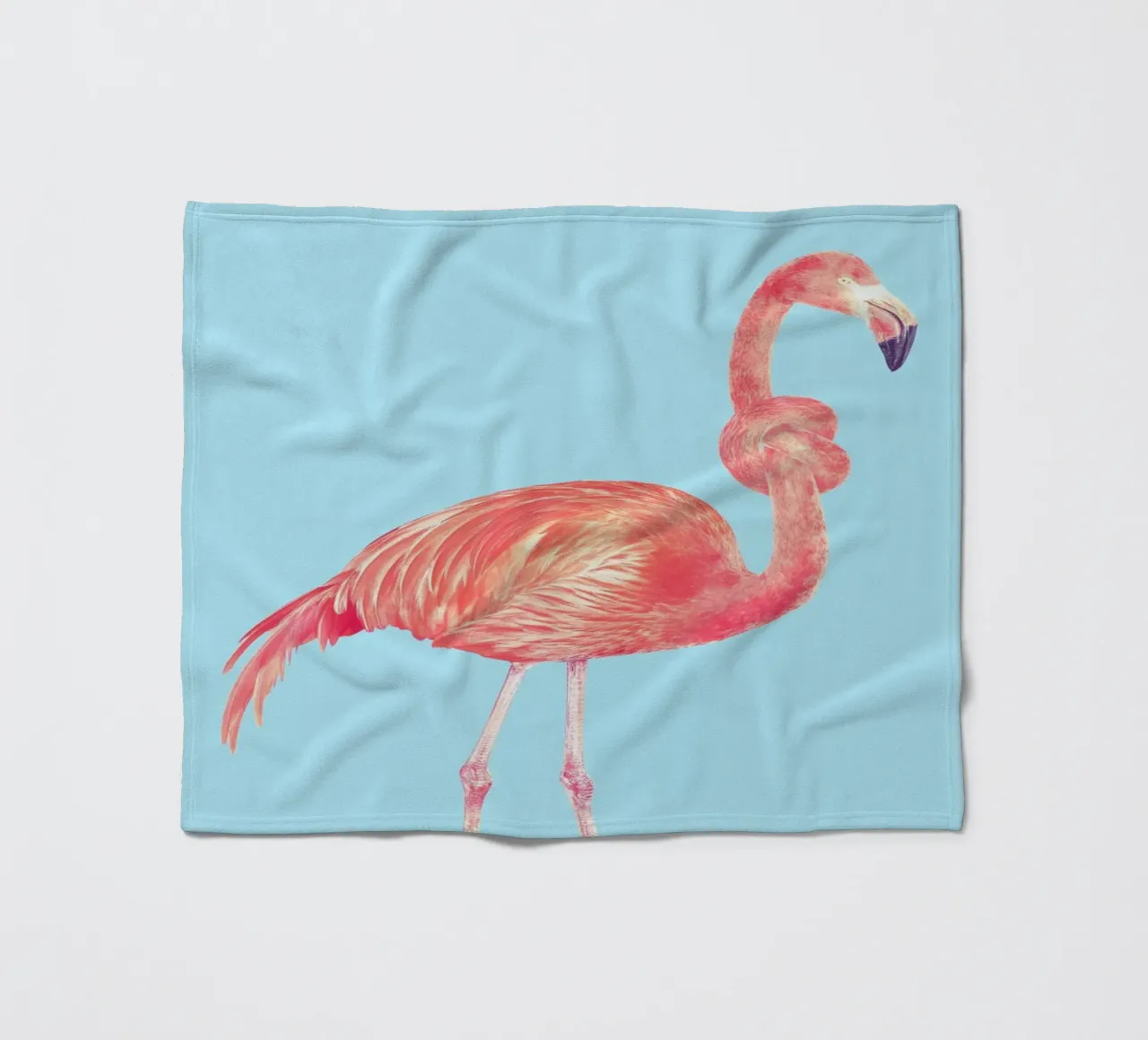 Flamingo with a Big Problem fleecedeken van suckertom