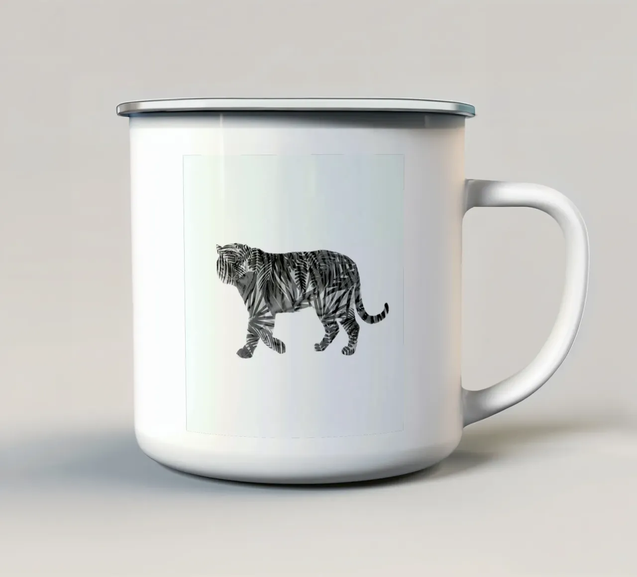 Tiger tazza in smalto da Chris Wharton