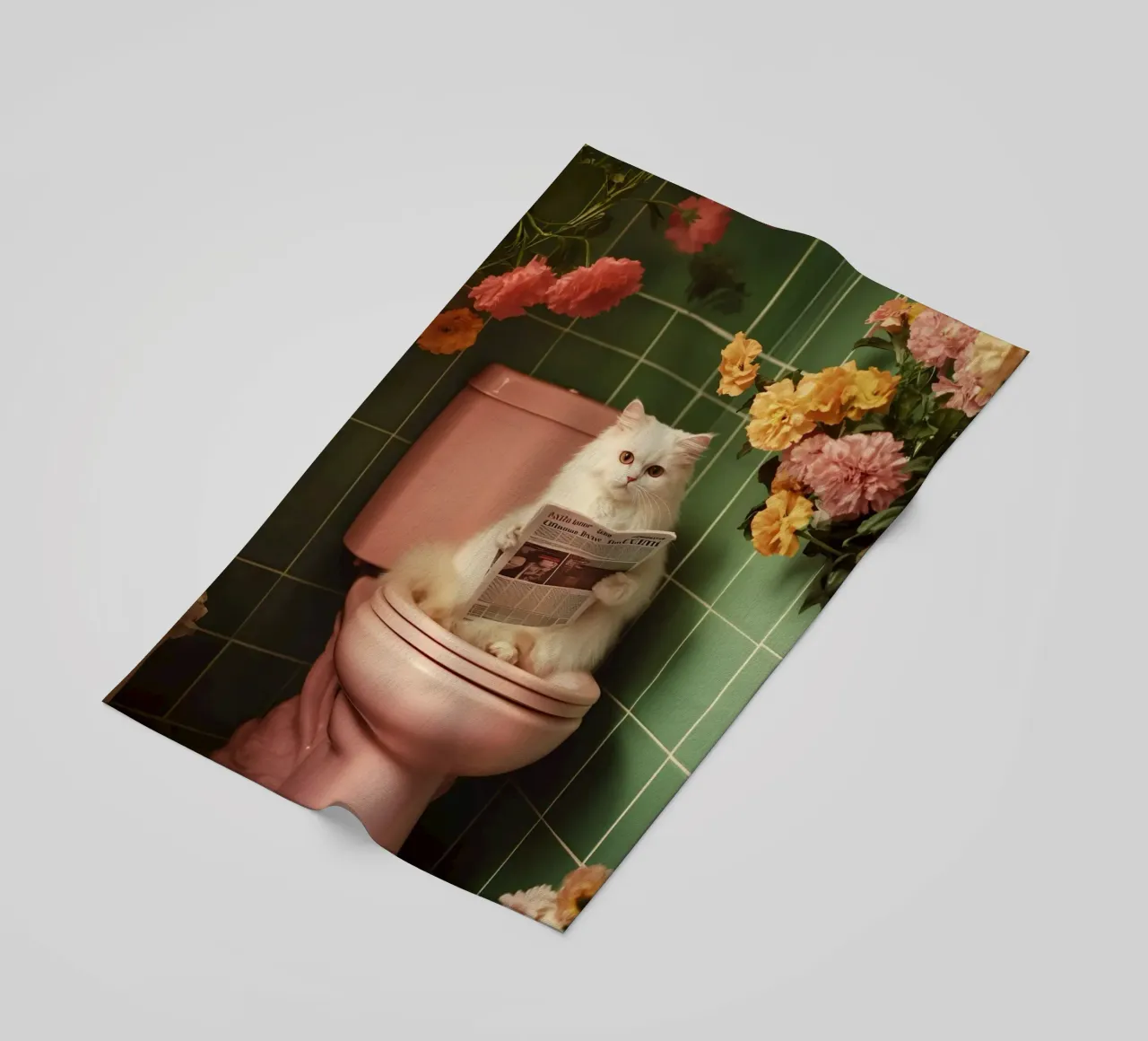 Katze liest Zeitung telo mare da NORDLICHT DESIGNS