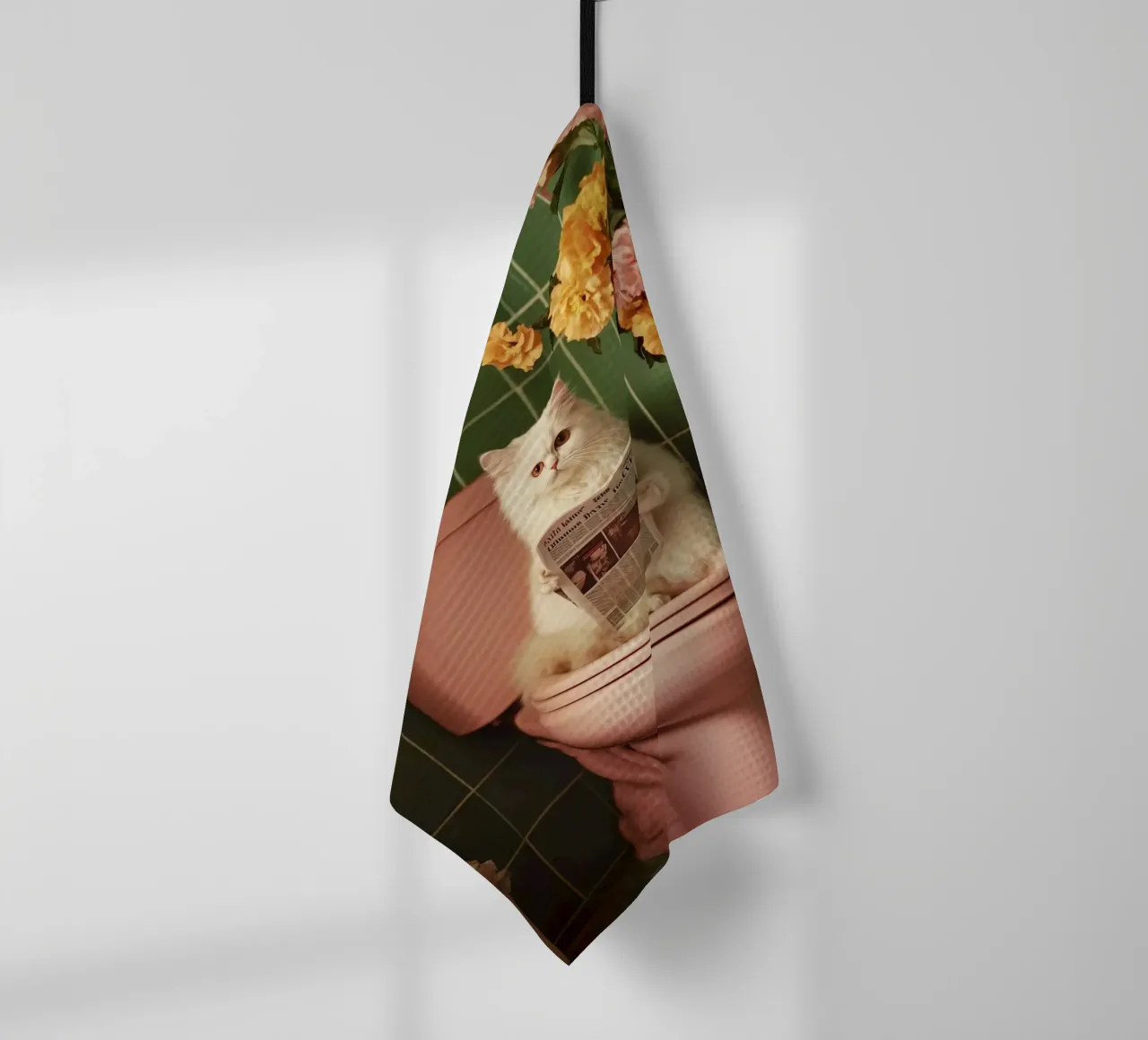 Katze liest Zeitung canovaccio da cucina da NORDLICHT DESIGNS