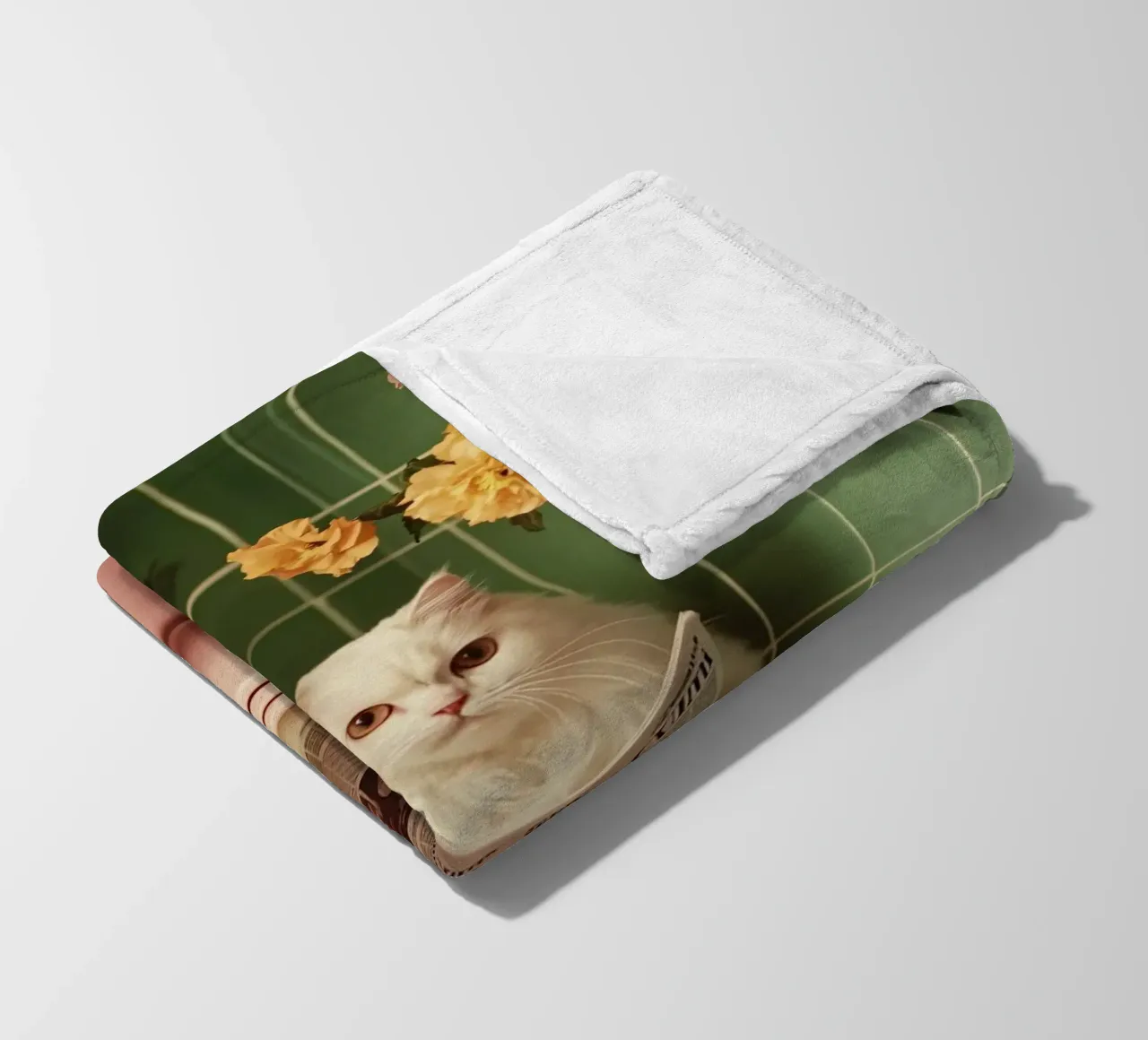 Katze liest Zeitung coperta in pile da NORDLICHT DESIGNS