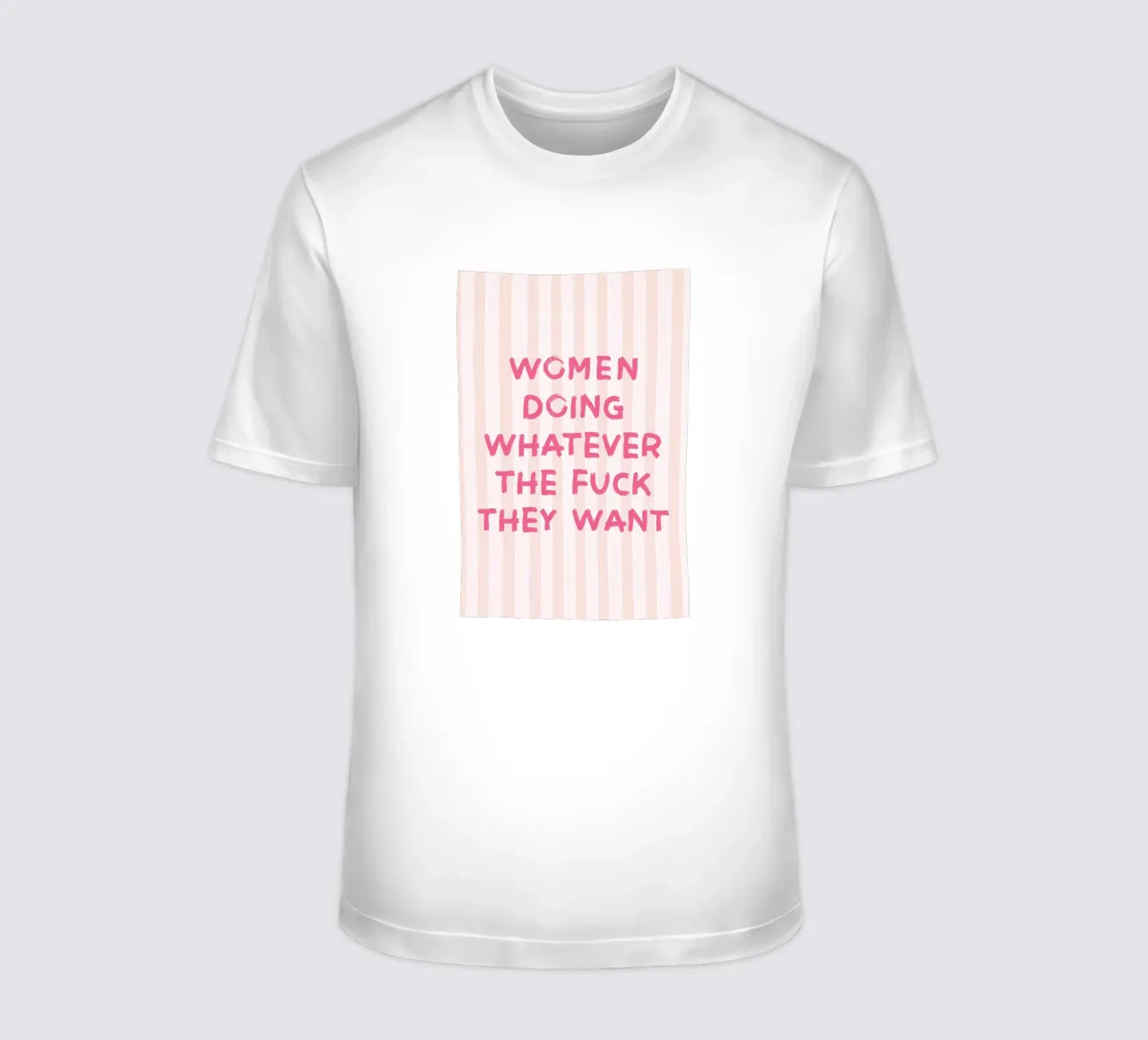 Frauen machen, was immer sie wollen, pink T-Shirt von Carinaprint