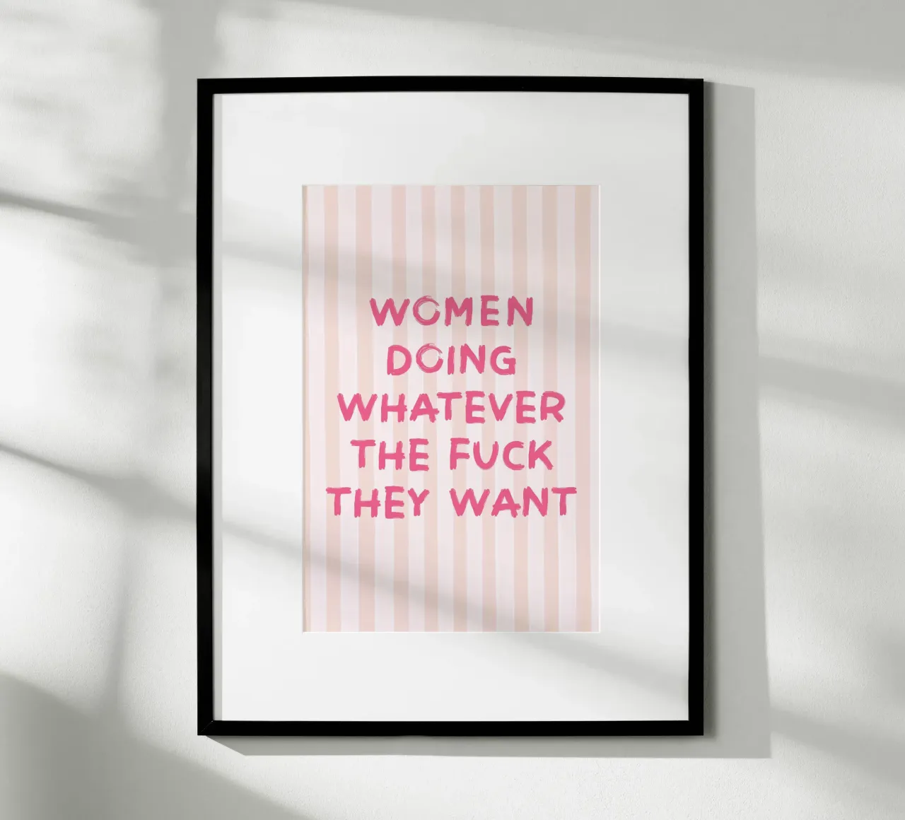 Le donne fanno quello che vogliono, rosa poster da Carinaprint