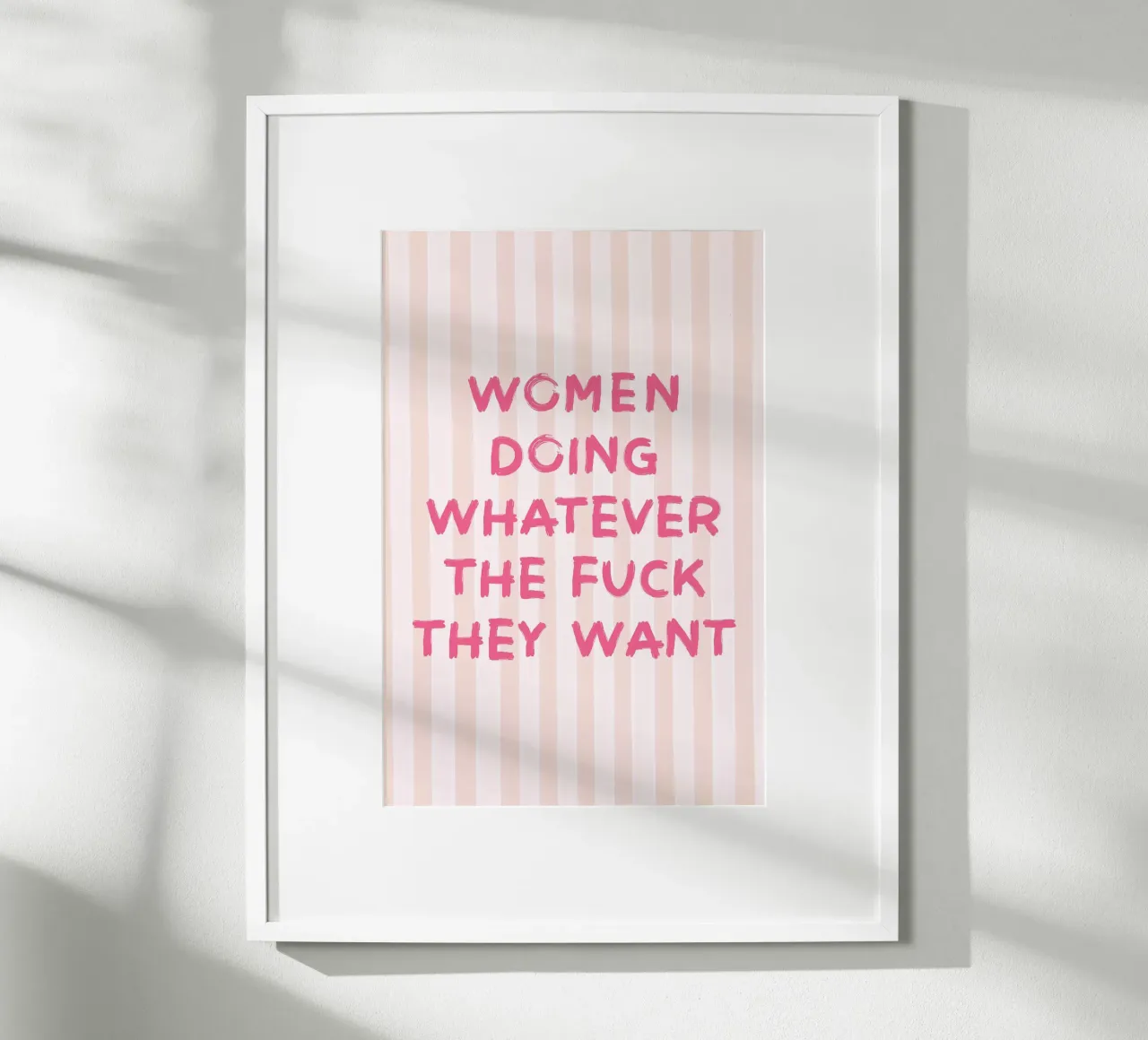 Le donne fanno quello che vogliono, rosa poster da Carinaprint
