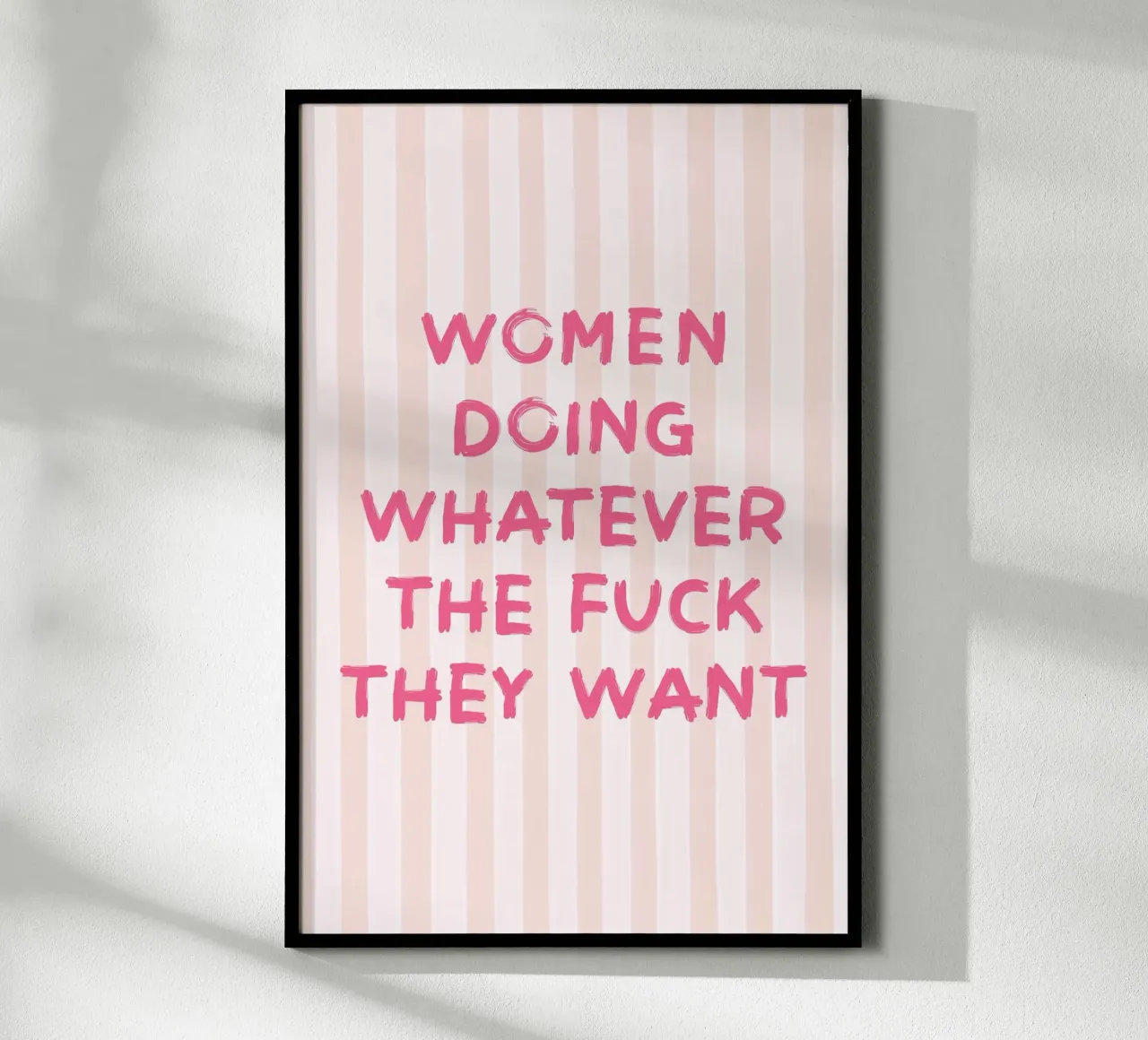 Le donne fanno quello che vogliono, rosa poster da Carinaprint