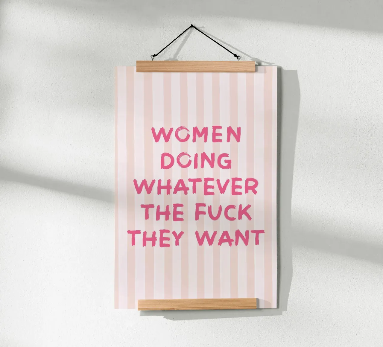 Le donne fanno quello che vogliono, rosa poster da Carinaprint