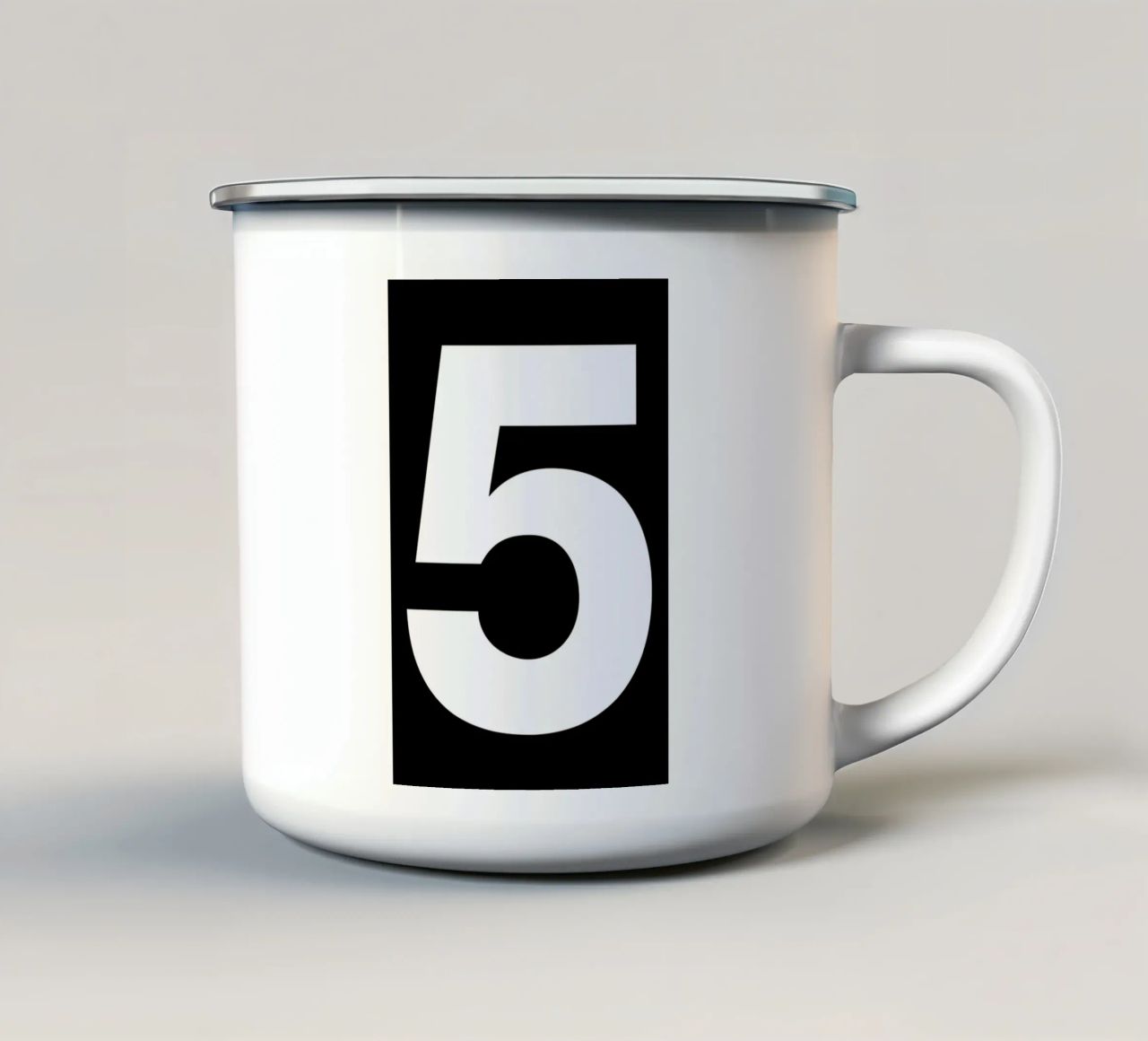 The 5 poster tazza in smalto da And I Love You She Said