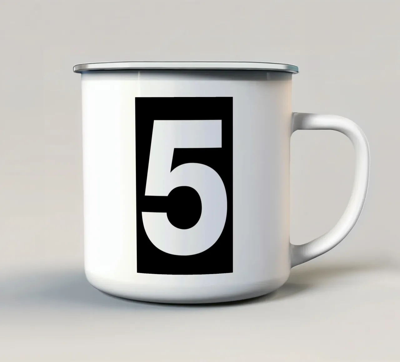 The 5 poster taza de esmalte de And I Love You She Said