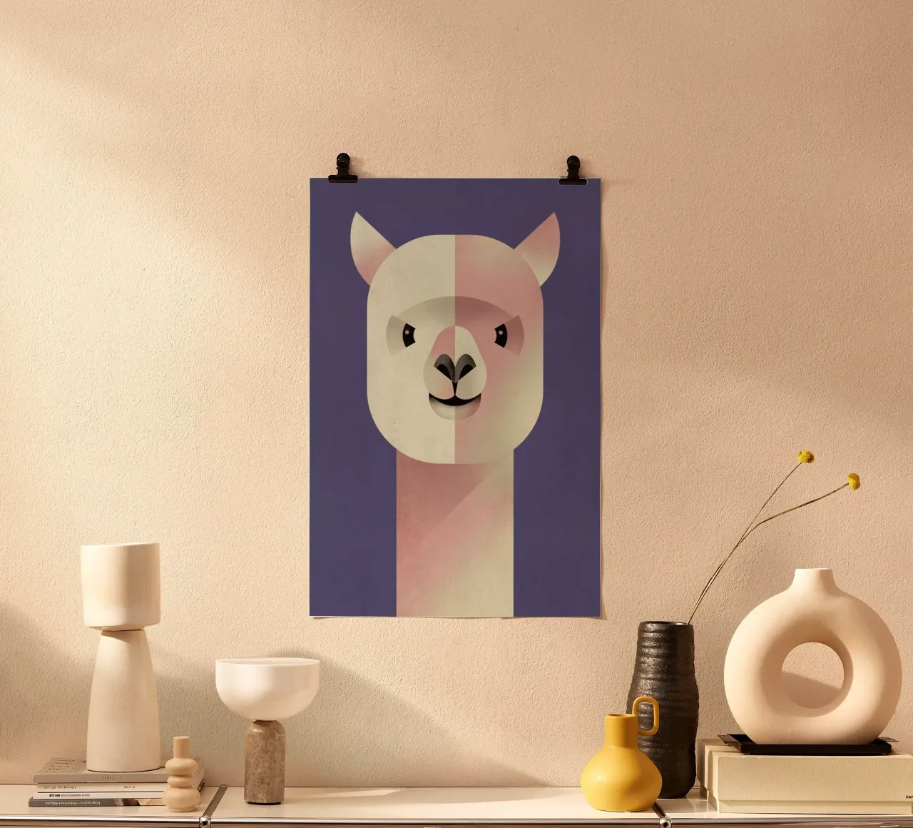 Alpaka poster con telaio in plastica da Dieter Braun