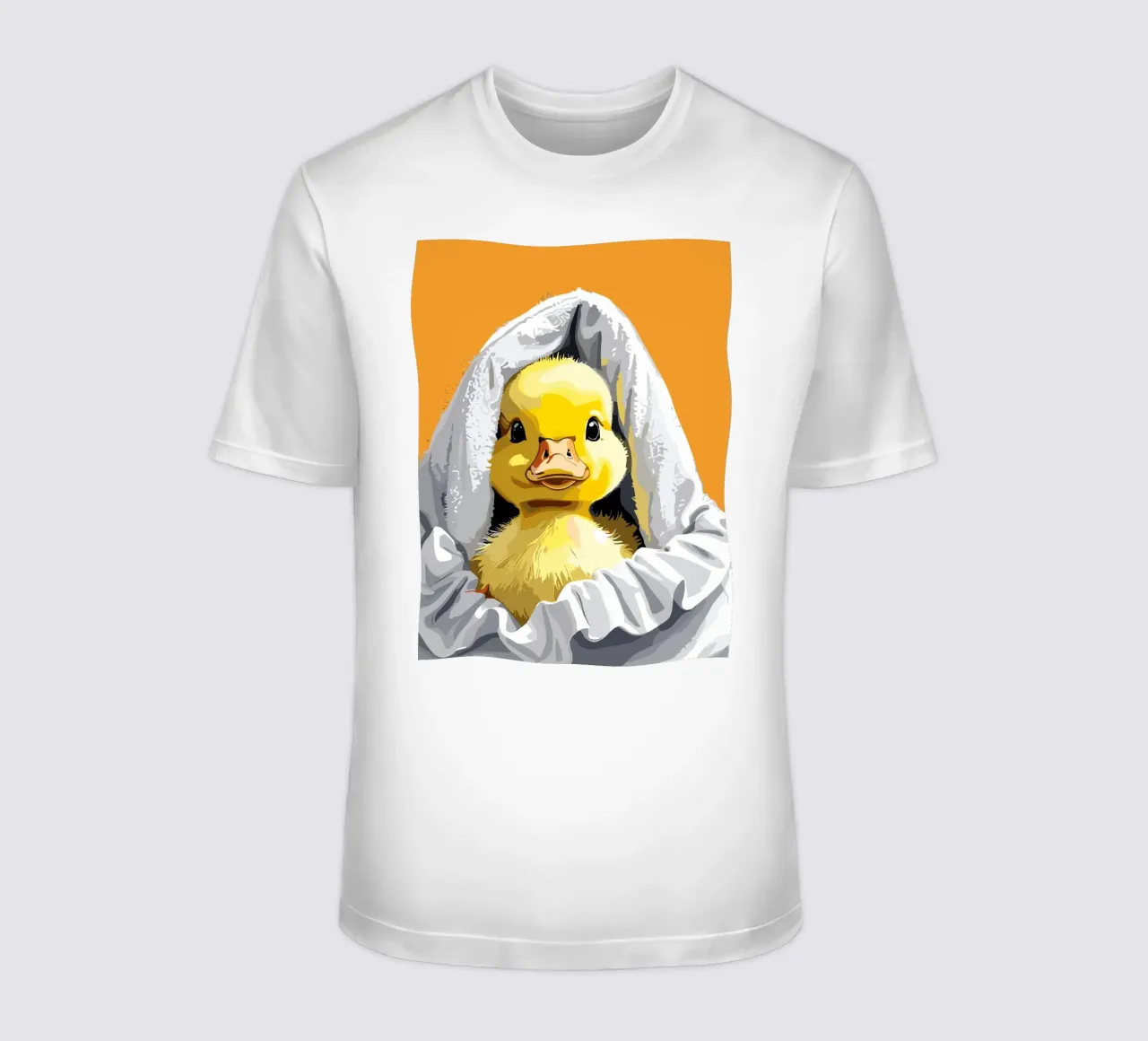 Duckling peeking from under a soft t-shirt da LisaArtes