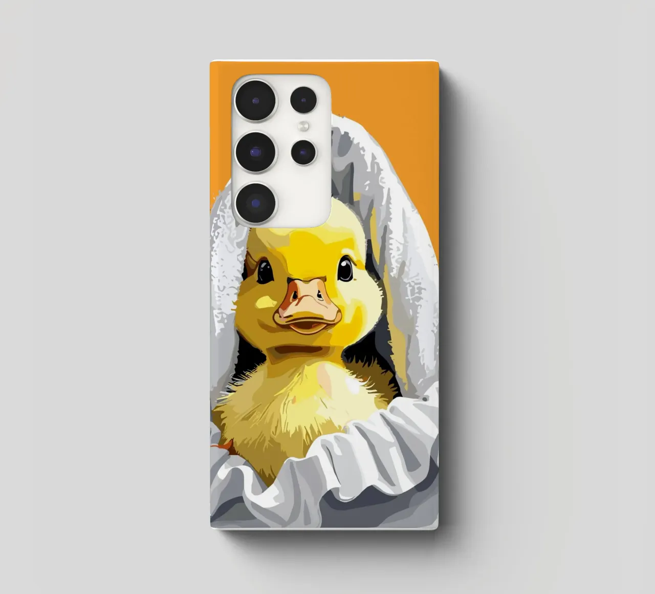Duckling peeking from under a soft cover samsung da LisaArtes