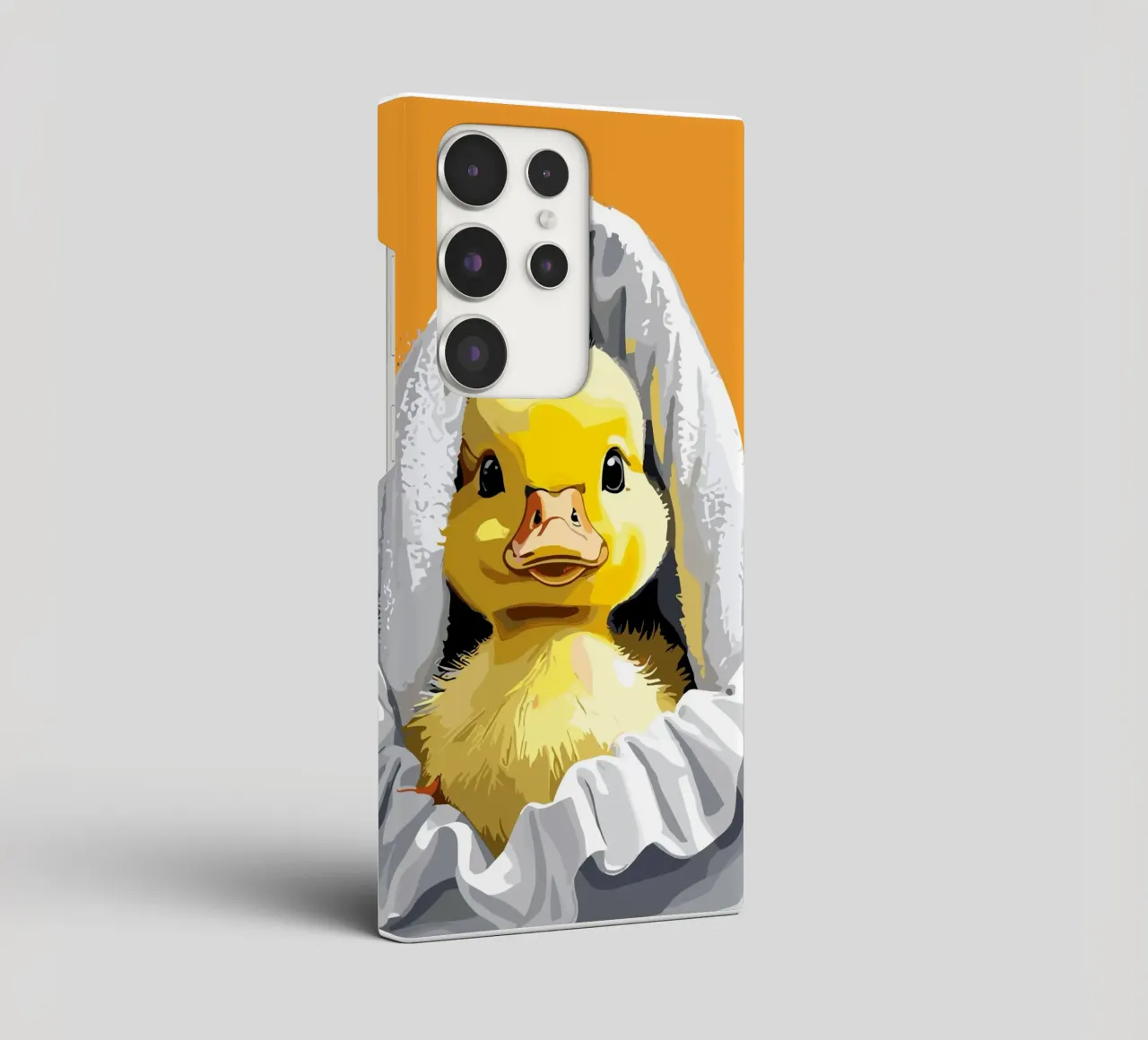 Duckling peeking from under a soft cover samsung da LisaArtes