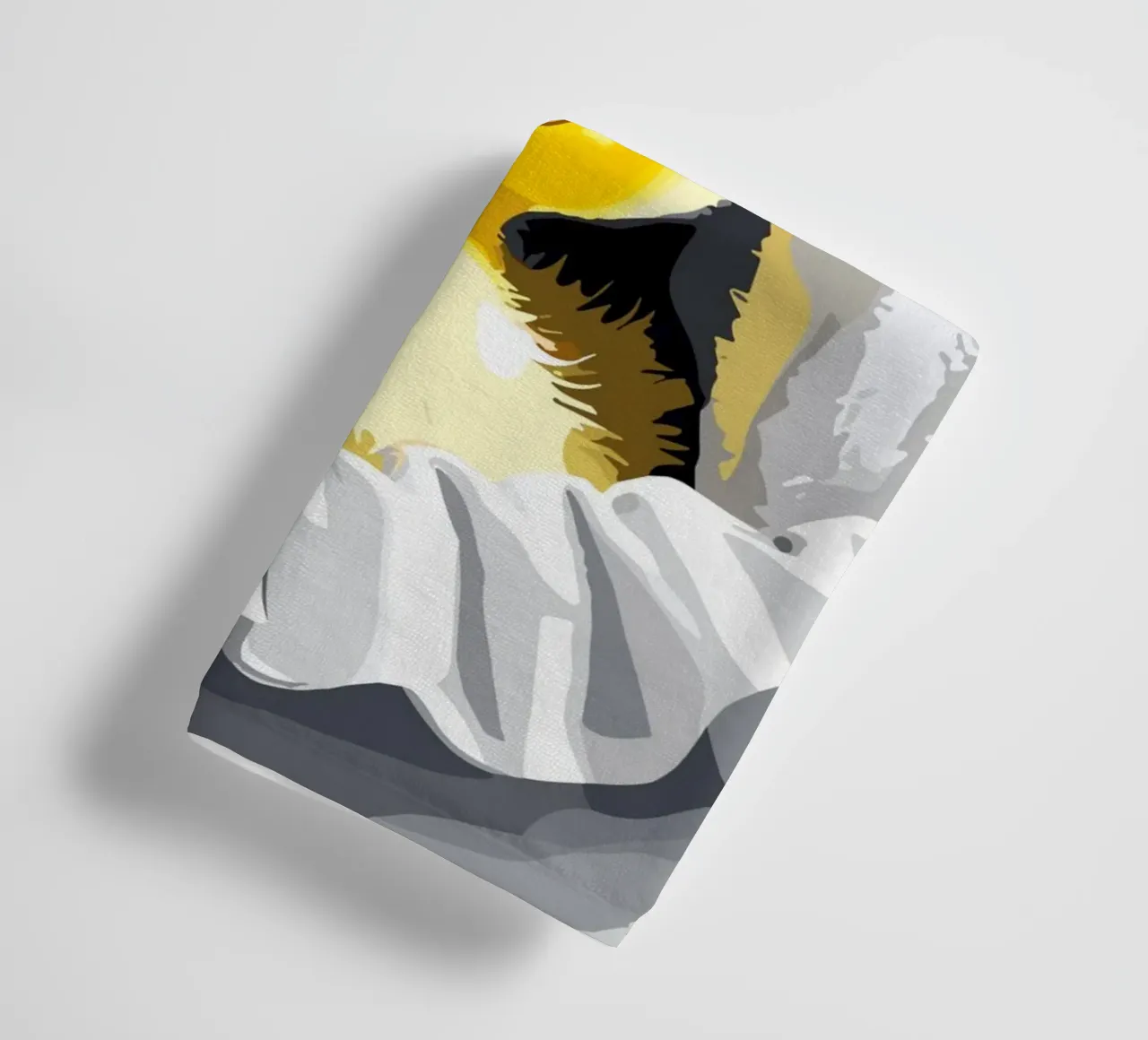 Duckling peeking from under a soft asciugamano da bagno da LisaArtes