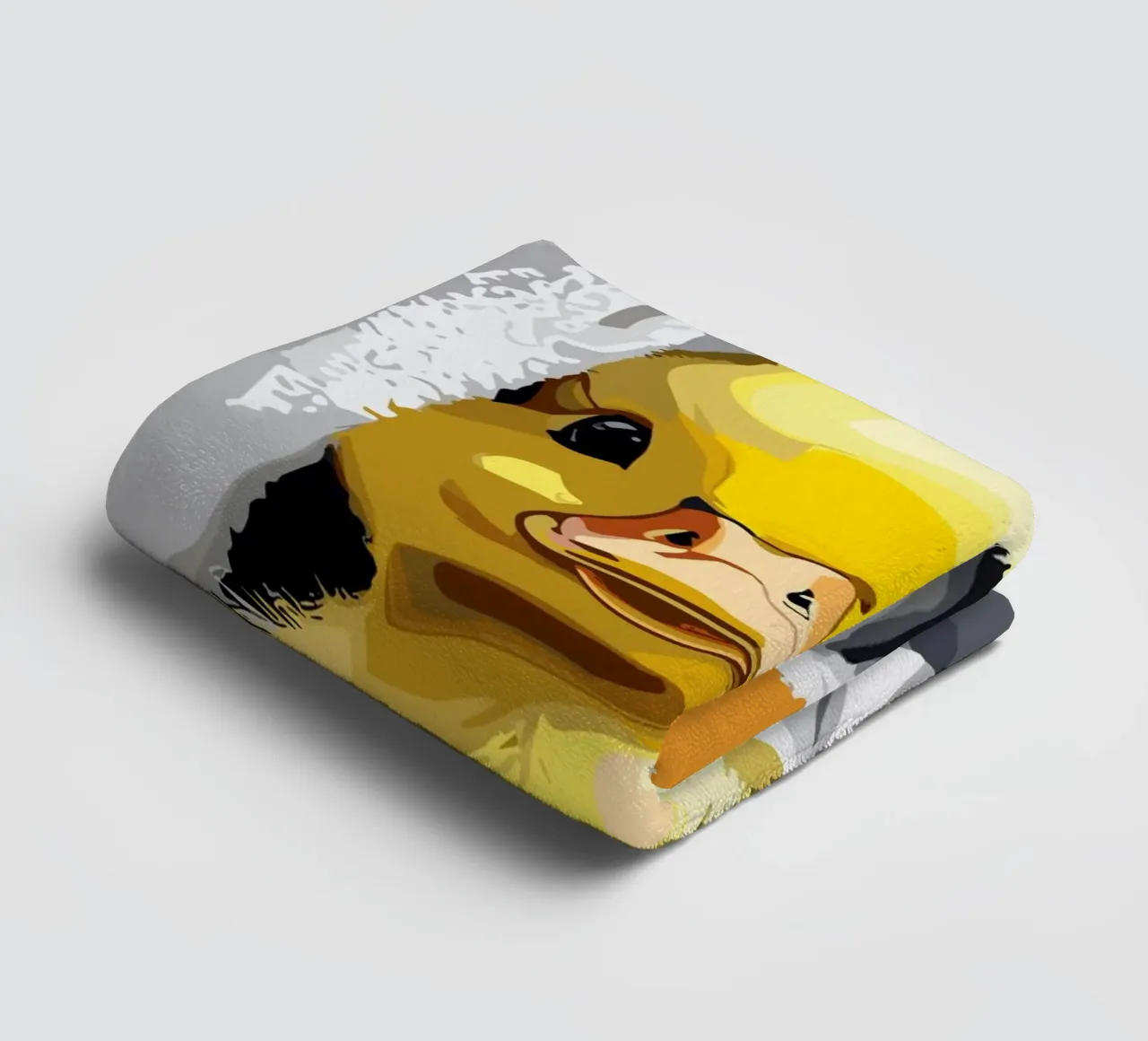 Duckling peeking from under a soft asciugamano da bagno da LisaArtes