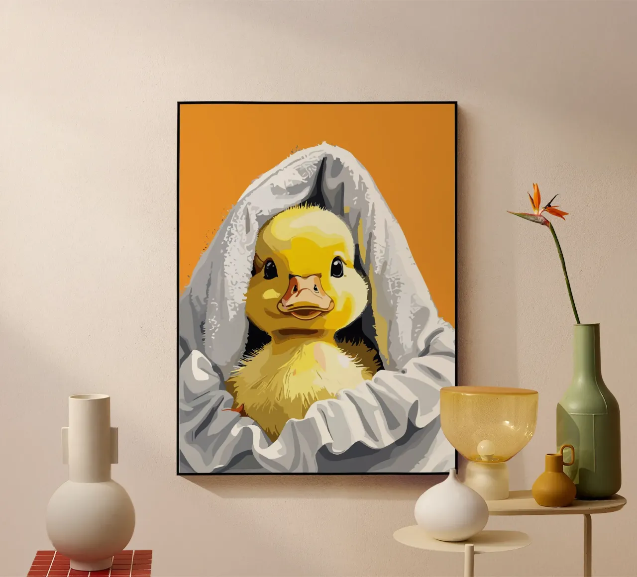 Duckling peeking from under a soft plexiglass da LisaArtes