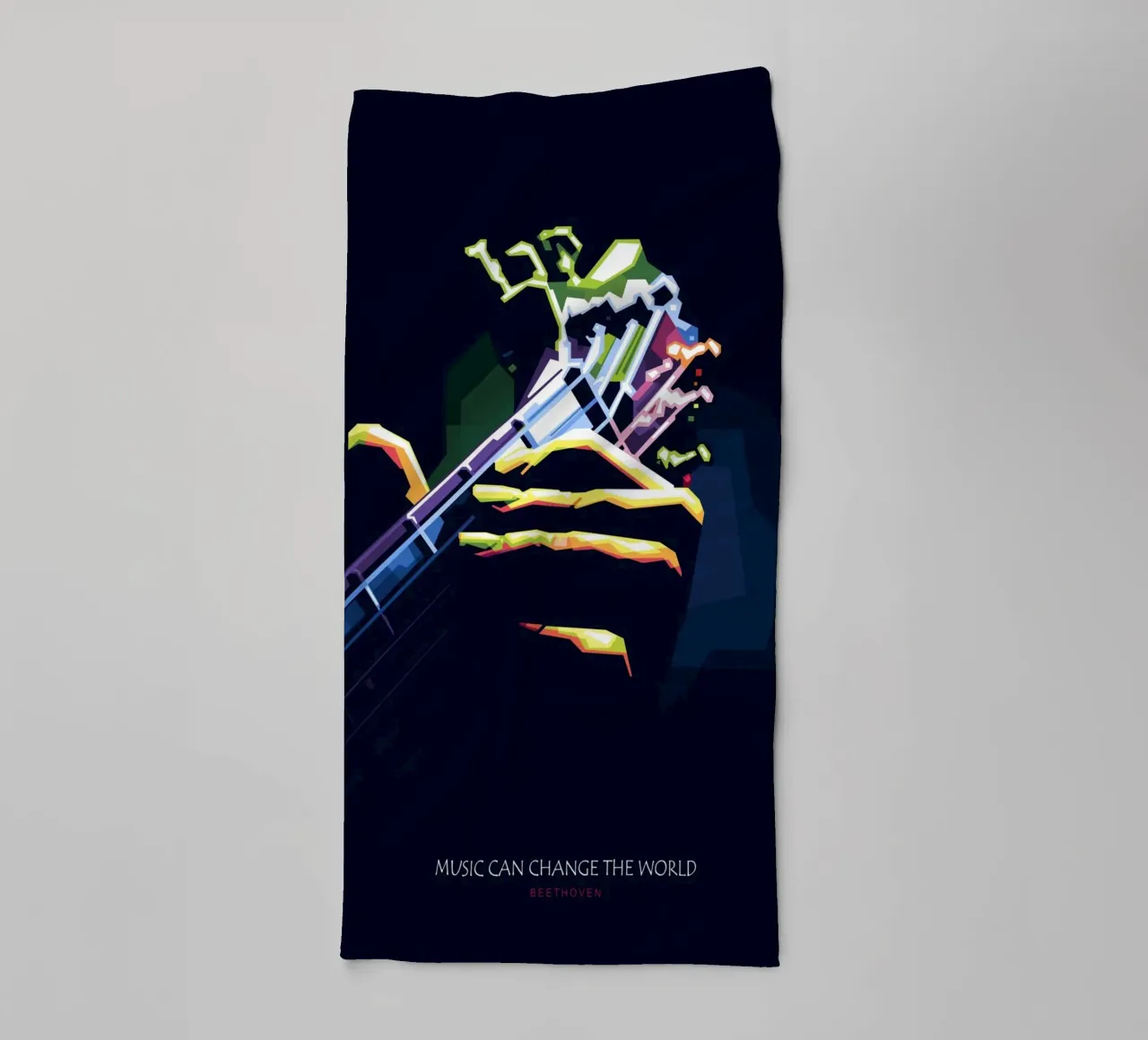 Music can change the world towel by Alkahfsmart