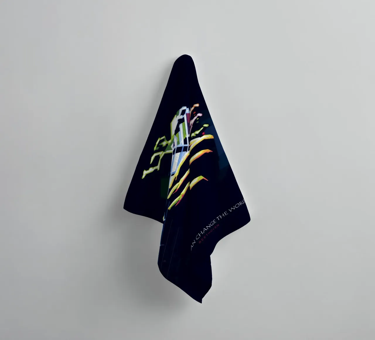 Music can change the world towel by Alkahfsmart