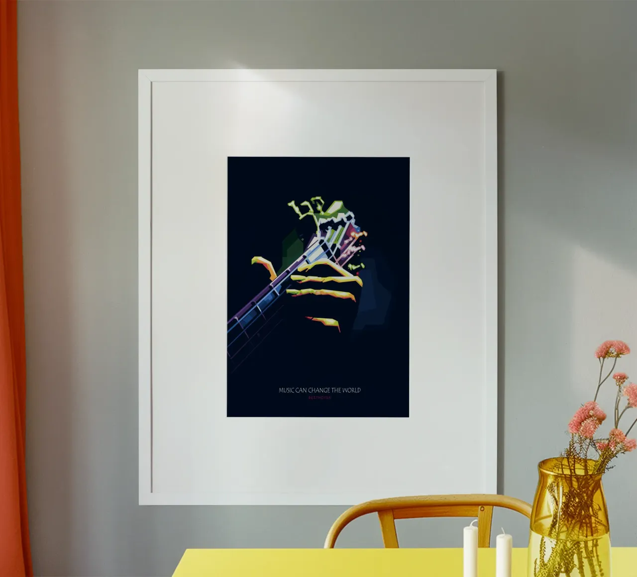 Music can change the world poster by Alkahfsmart