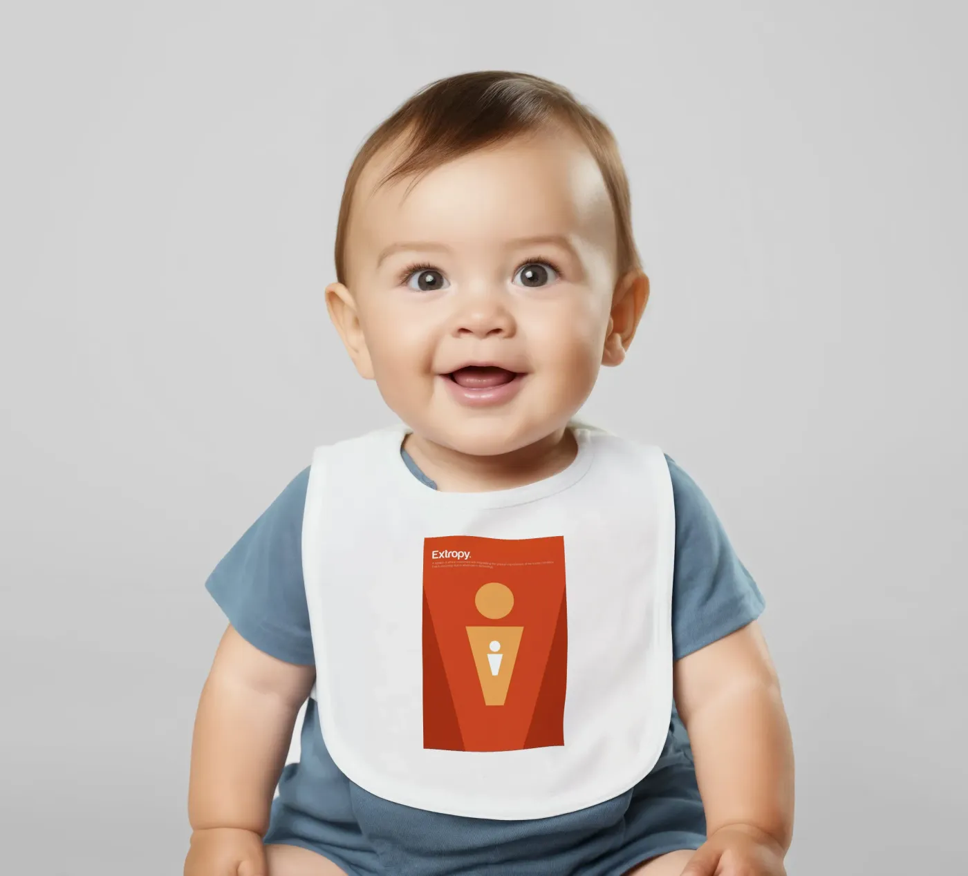 Extropy baby bib by Genís Carreras