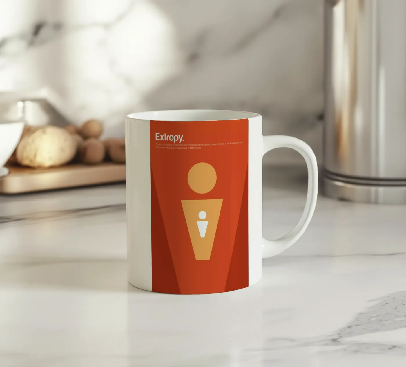 Extropy ceramic mug by Genís Carreras