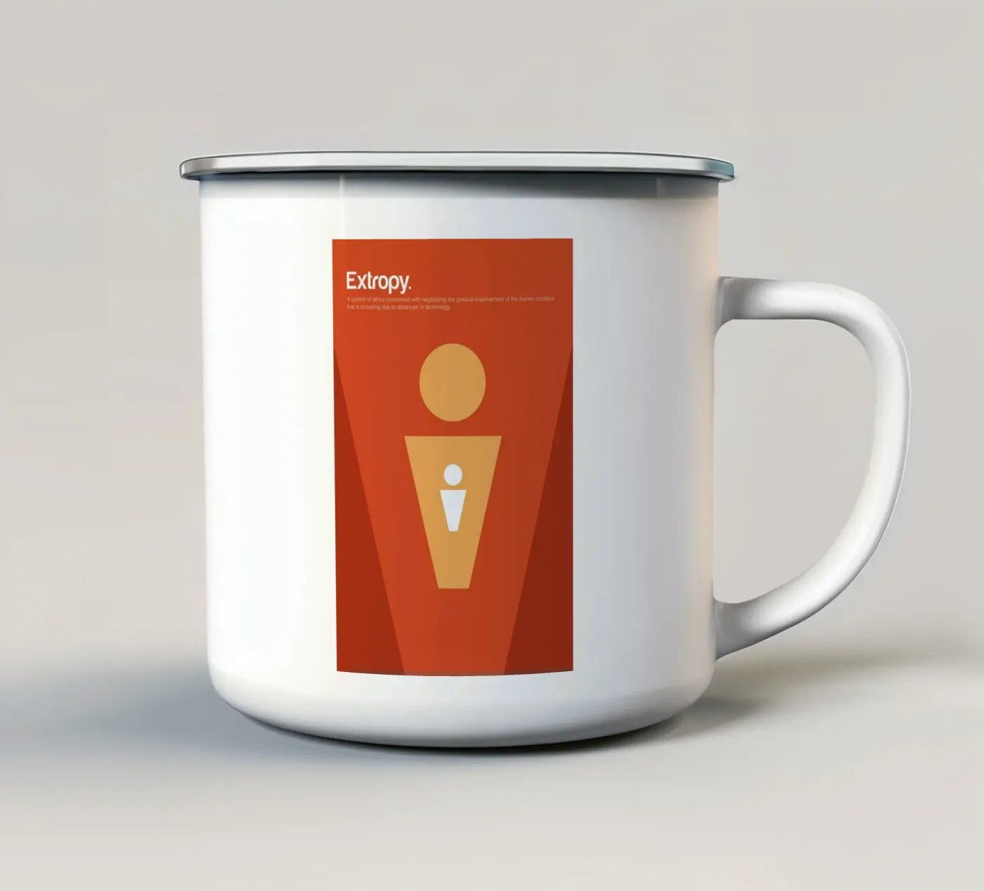 Extropy emaille mok van Genís Carreras