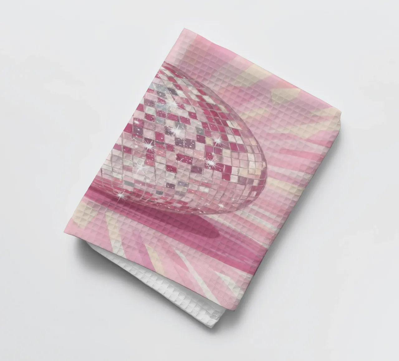 Boule disco rose vif torchon de Melloi Art Print