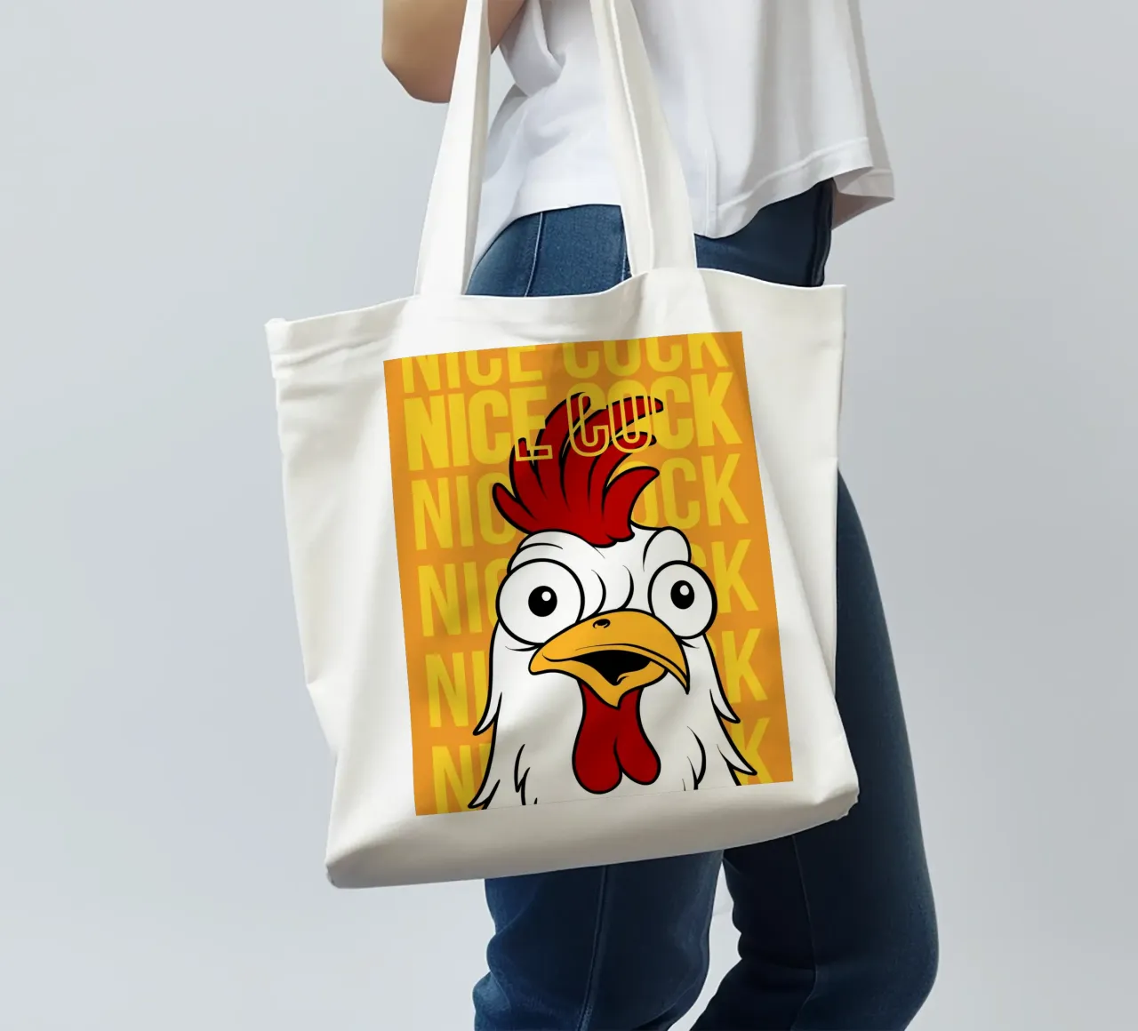 NICE COCK tote bag by LisaArtes