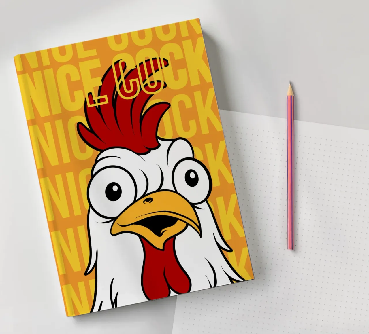 NICE COCK cuaderno de LisaArtes