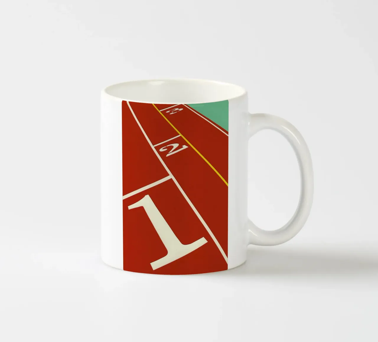 Running Track 123 tazza in ceramica da Rosi Feist